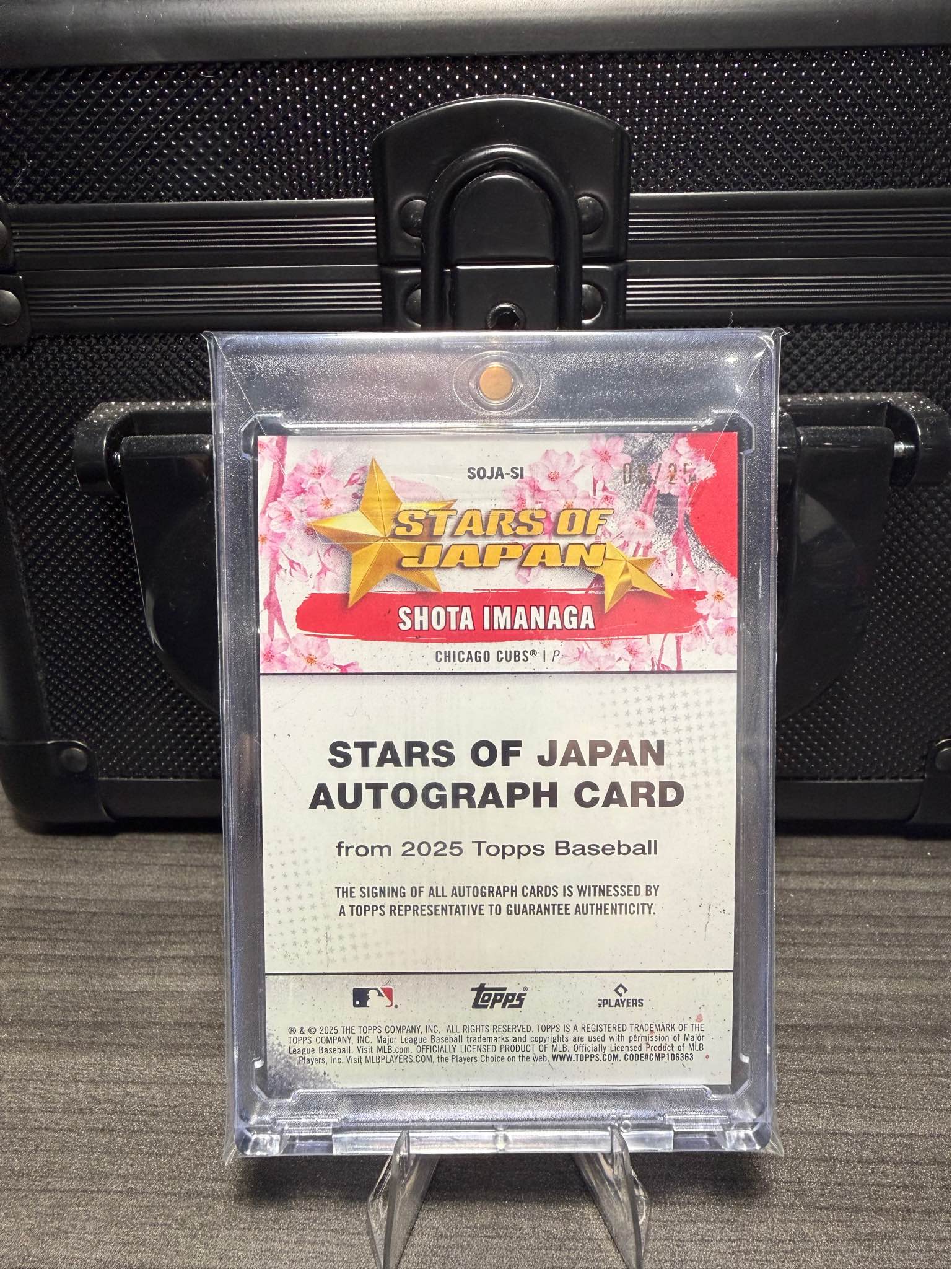 2025 Topps Certified Autograph Issue Shota Imanaga Stars Of Japan /25