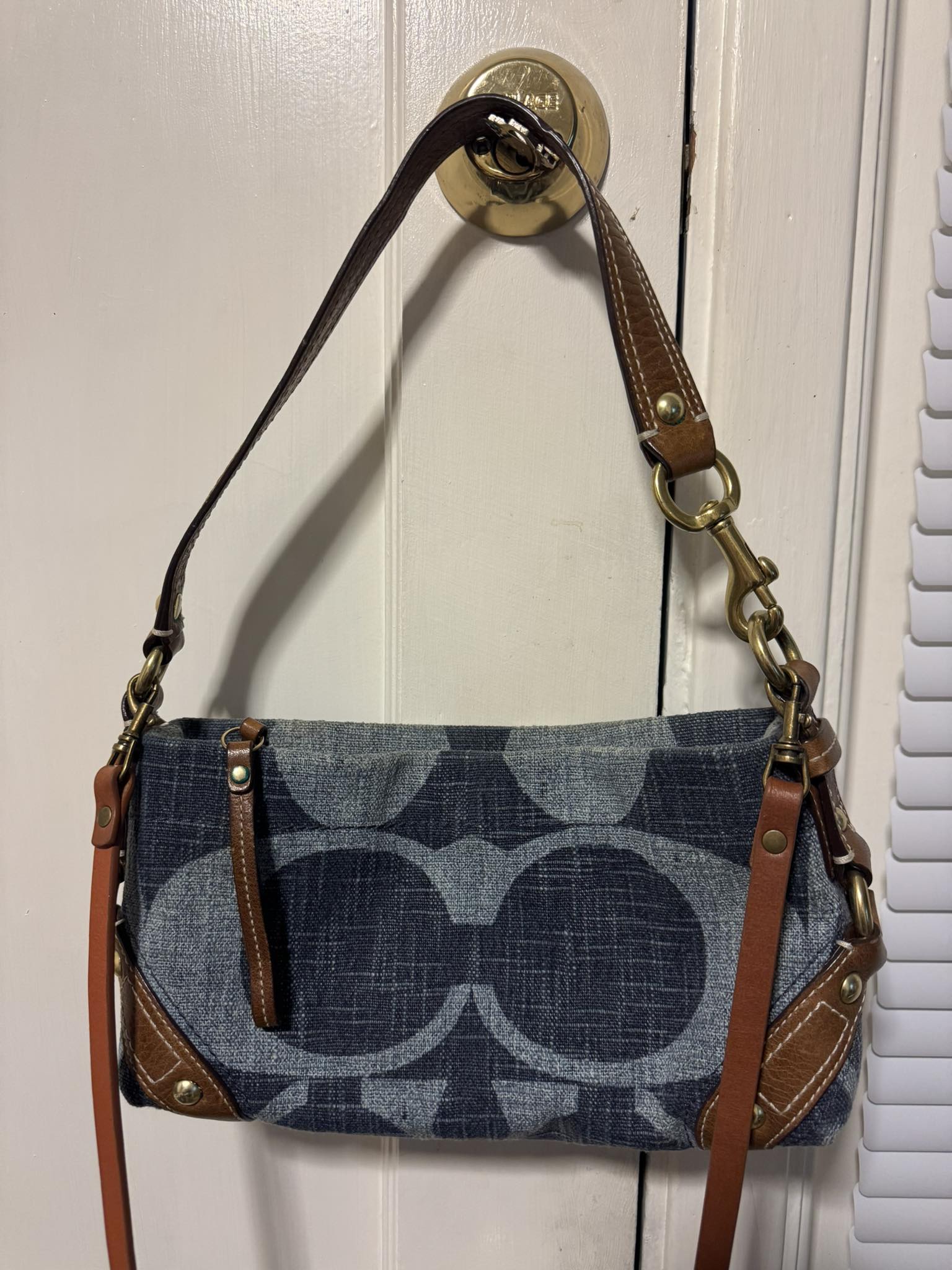 Identify vintage Coach denim bag model?