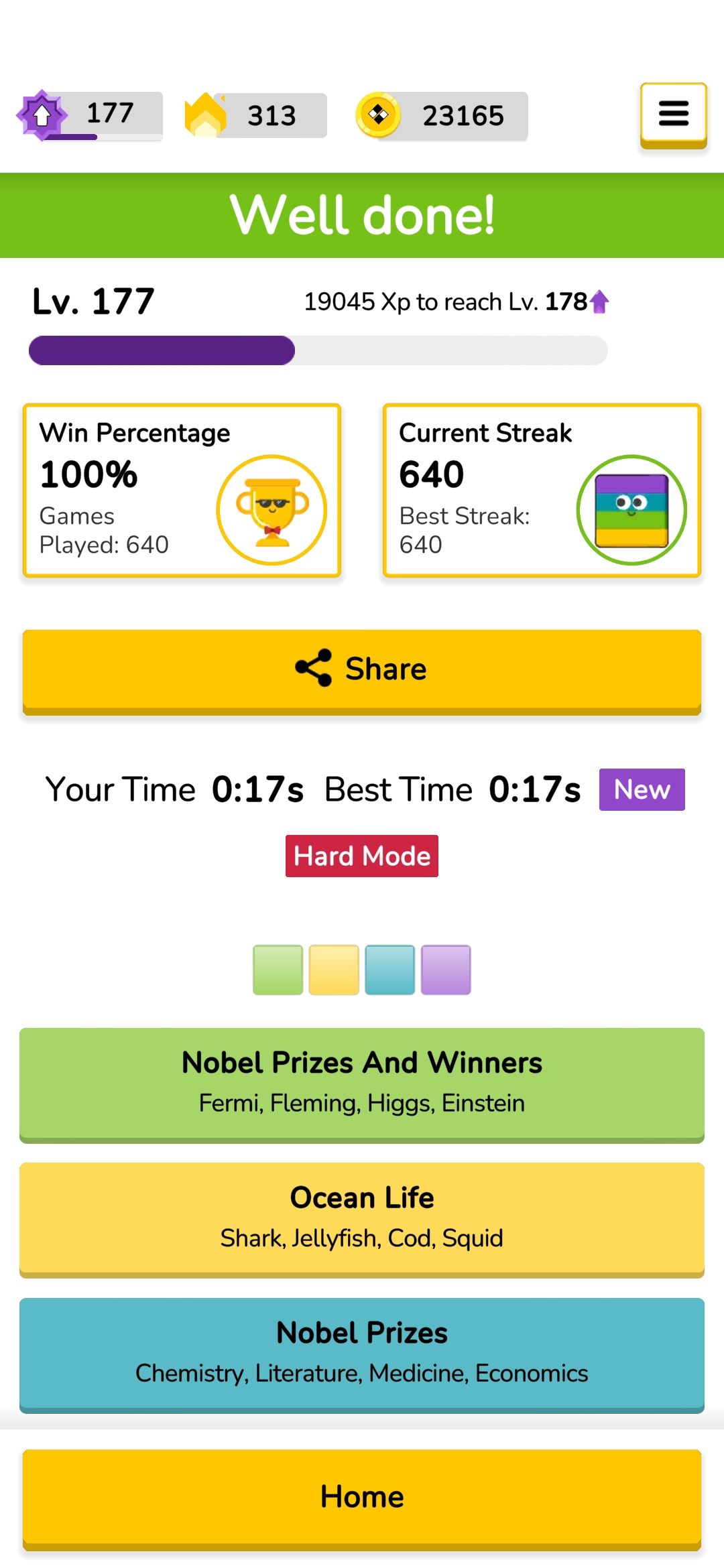 Finally broke my 'hard' record in Connected! Yay!