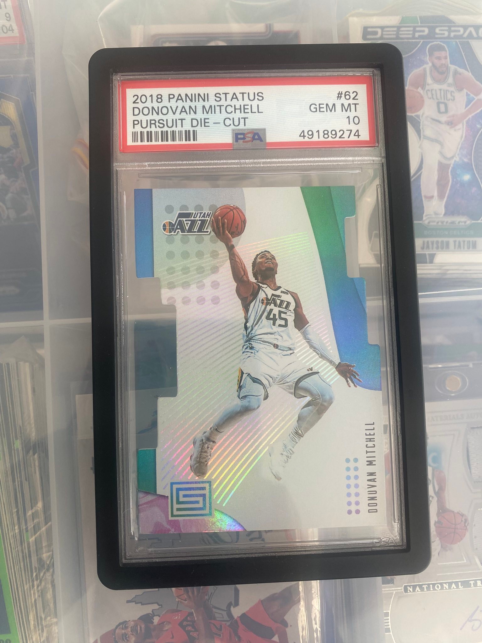 Donovan Mitchell Case Hit Die Cut PSA 10