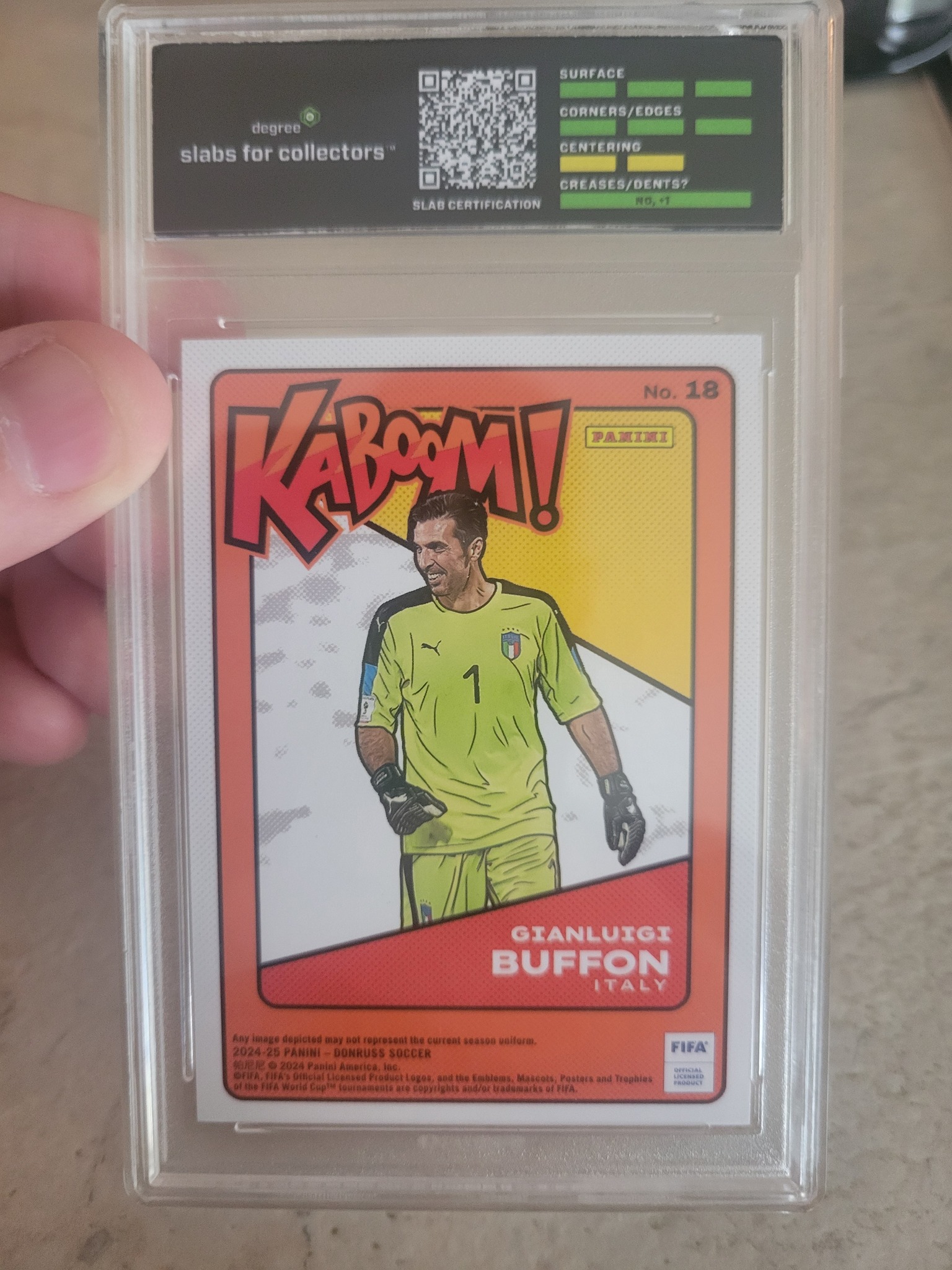 Kaboom gold Gianluigi Buffon card pulled