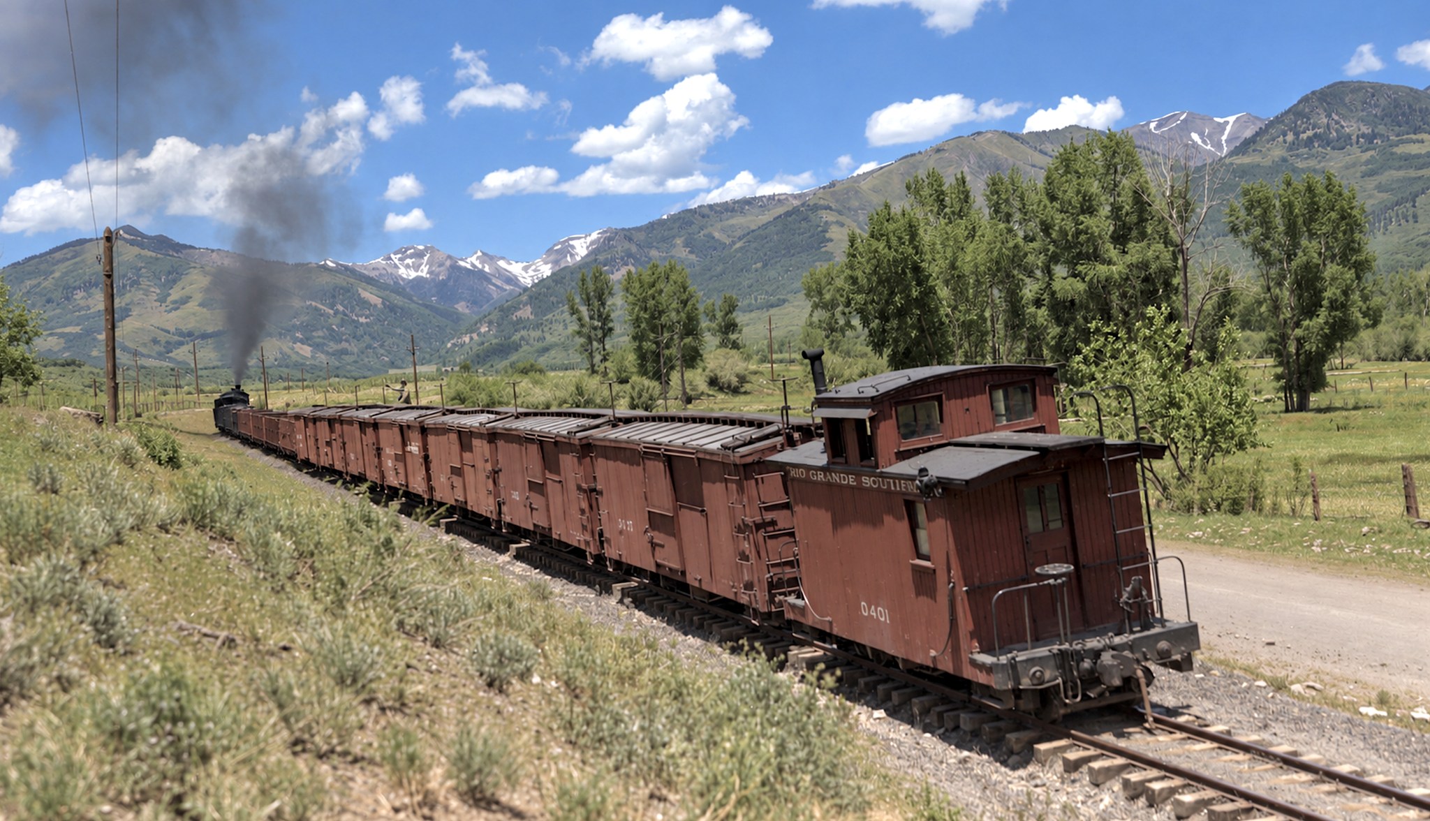 Rio Grande Southern motor car number 7 in Placerville