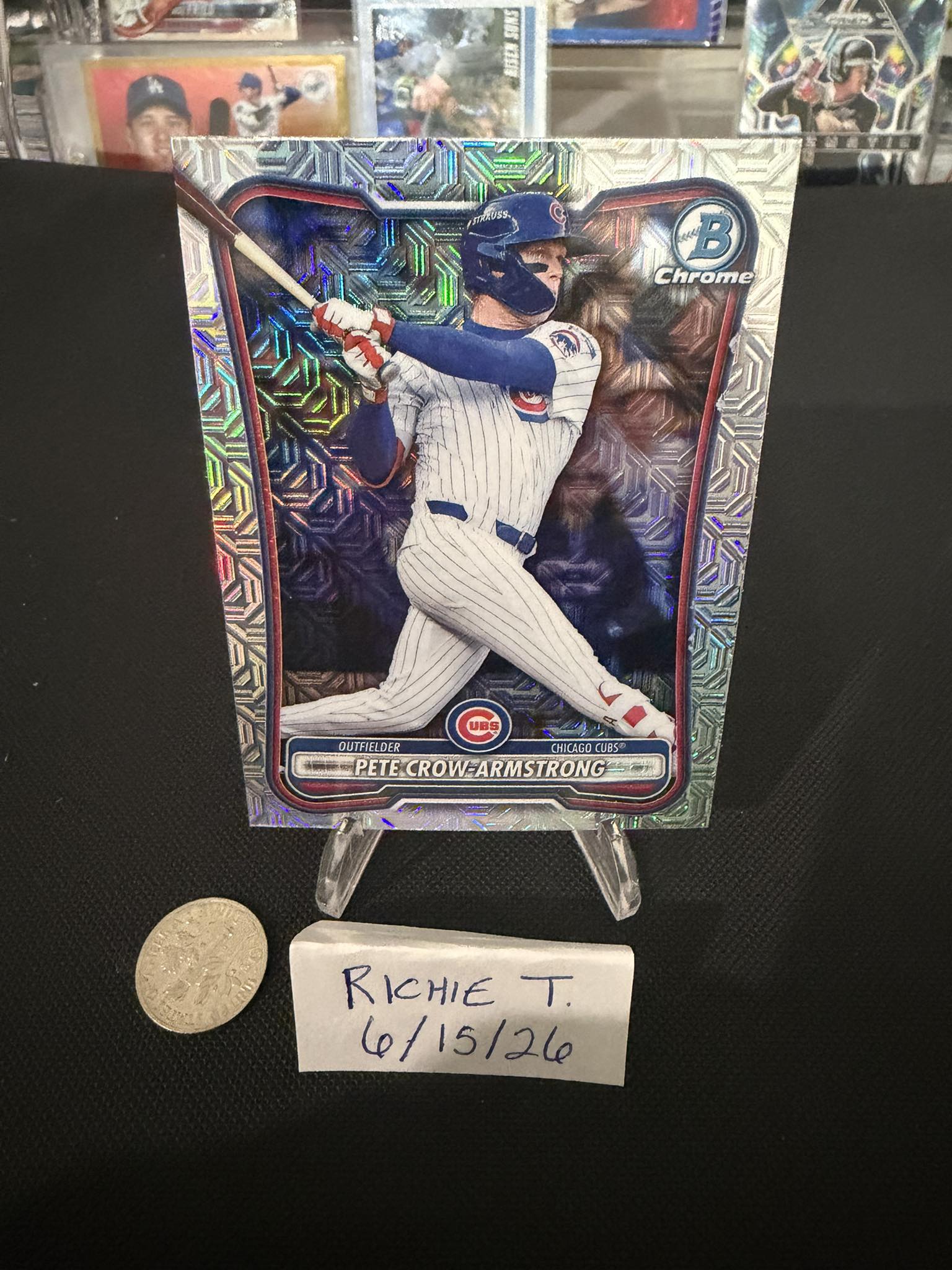 Pete Crow-Armstrong Mojo Refractor baseball card for sale