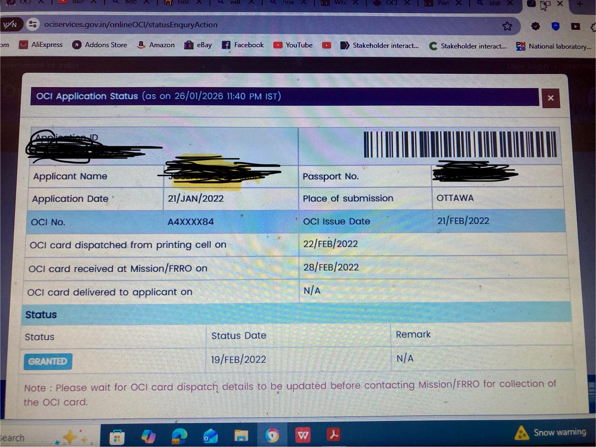 OCI Card, Indian Passport Renewal, POA, E-Visa and Renunciation ...