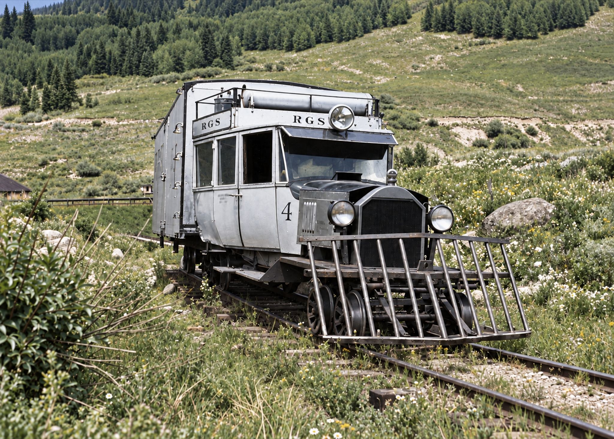 Rio Grande Southern motor car number 7 in Placerville