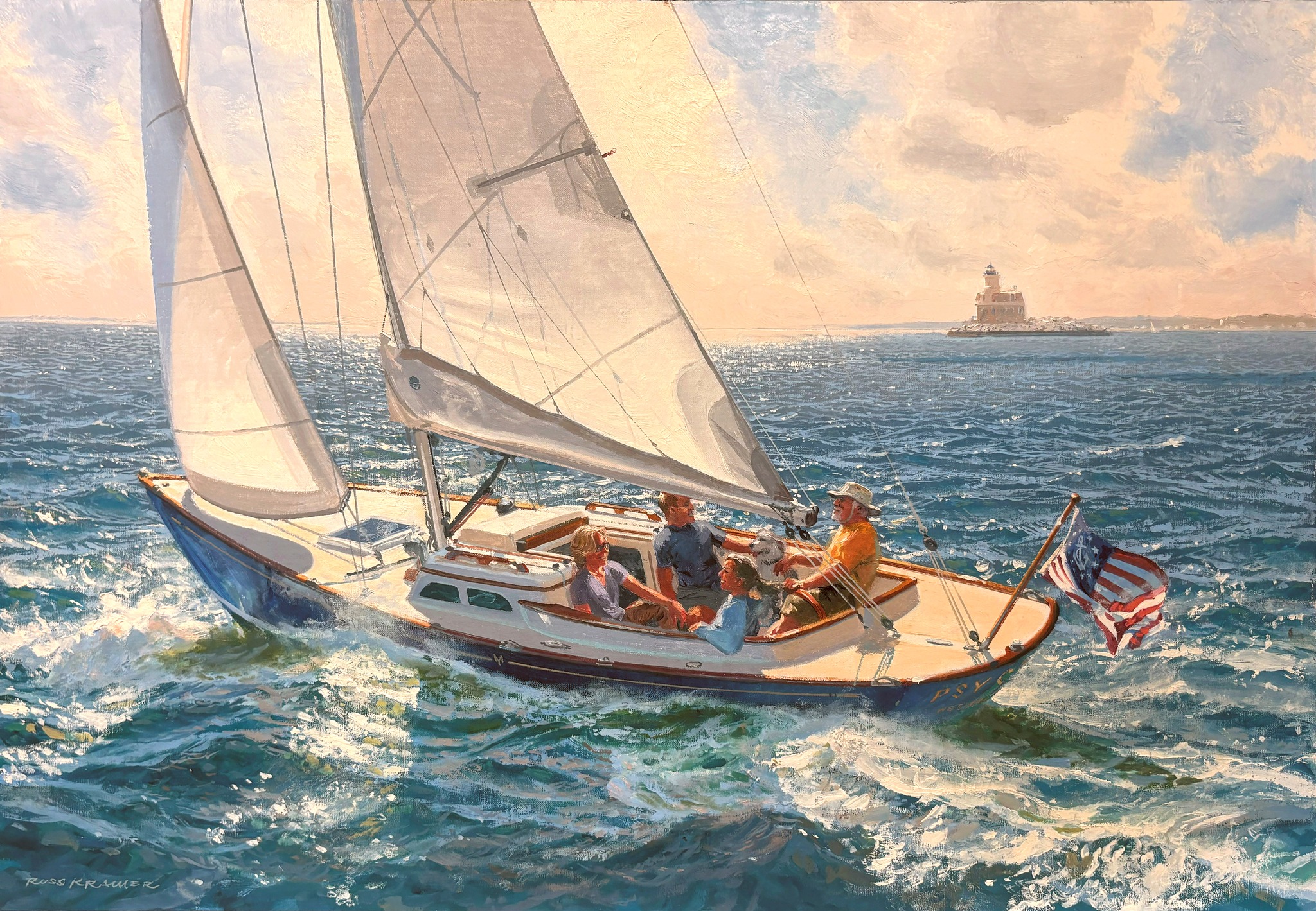 Beautiful framed art print by Tim Thompson. This is 'Yachts ⛵️of
