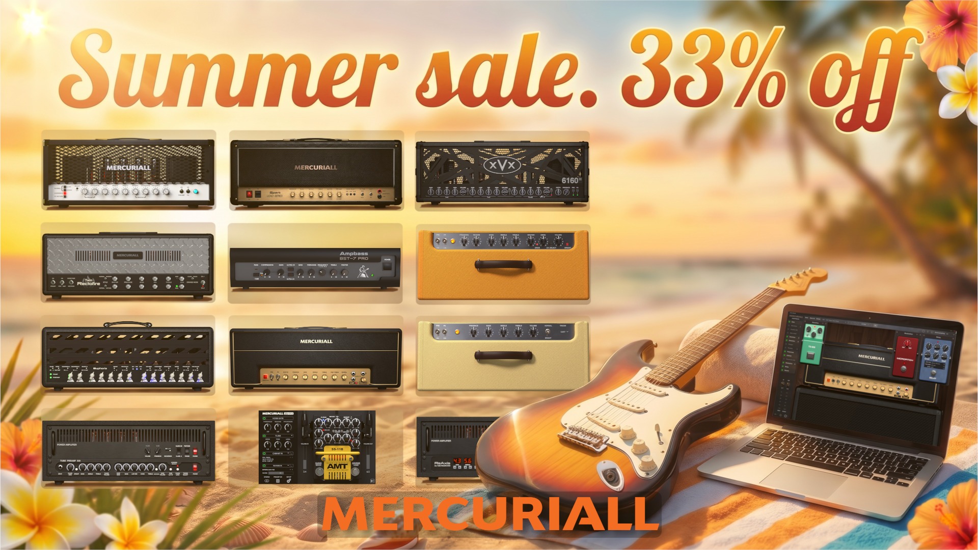 Mercuriall Audio summer sale: 33% off plugins