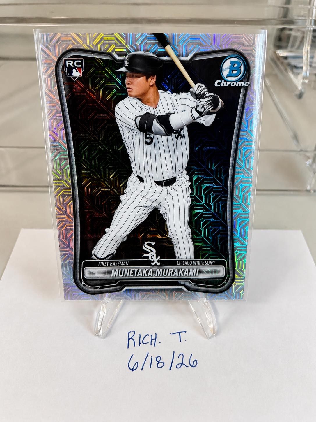 🔥 ROKI SASAKI • PURPLE MOJO REFRACTOR /250 • BOWMAN CHROME