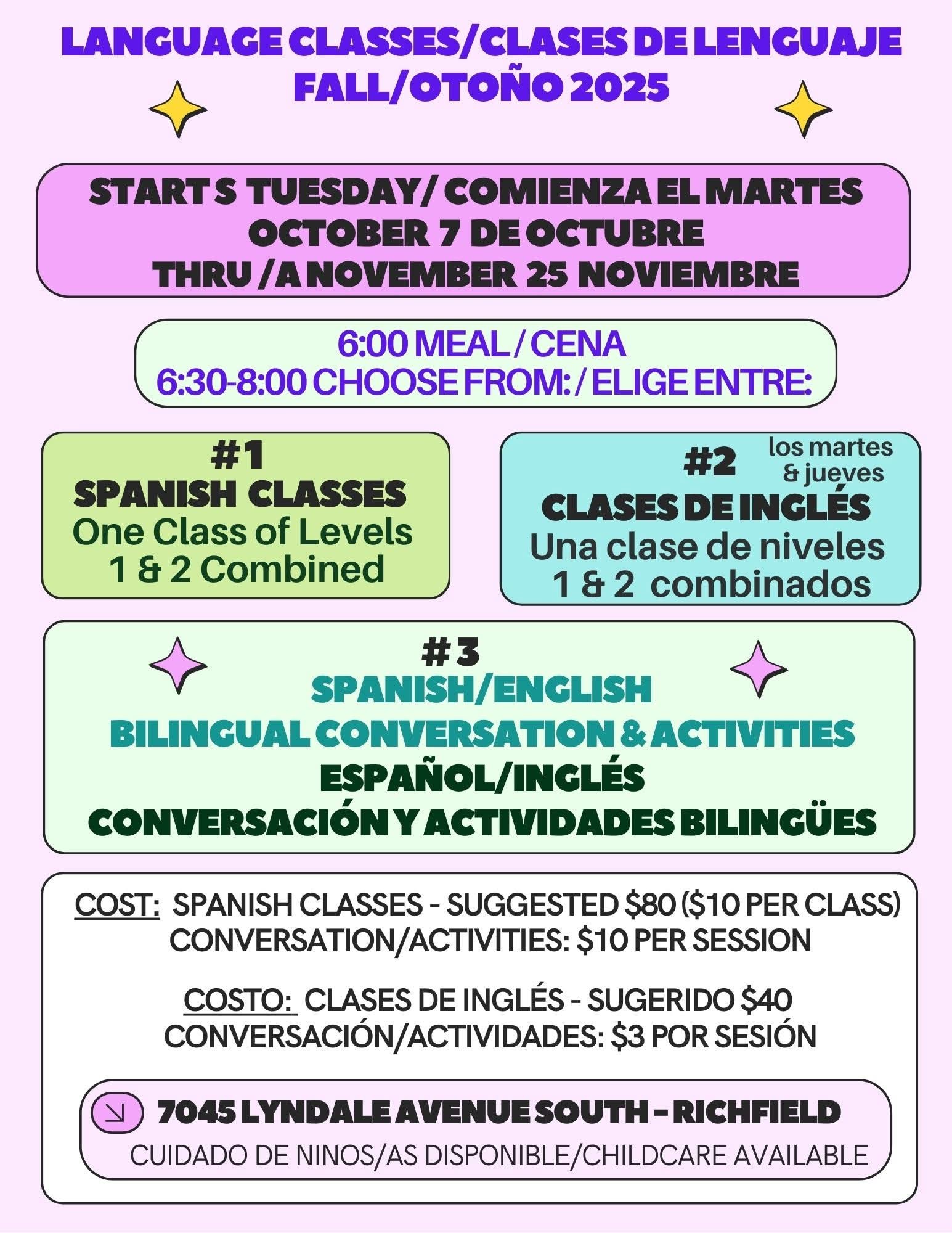 Richfield, MN Community Page | Language Classes/Clases de lenguaje ...