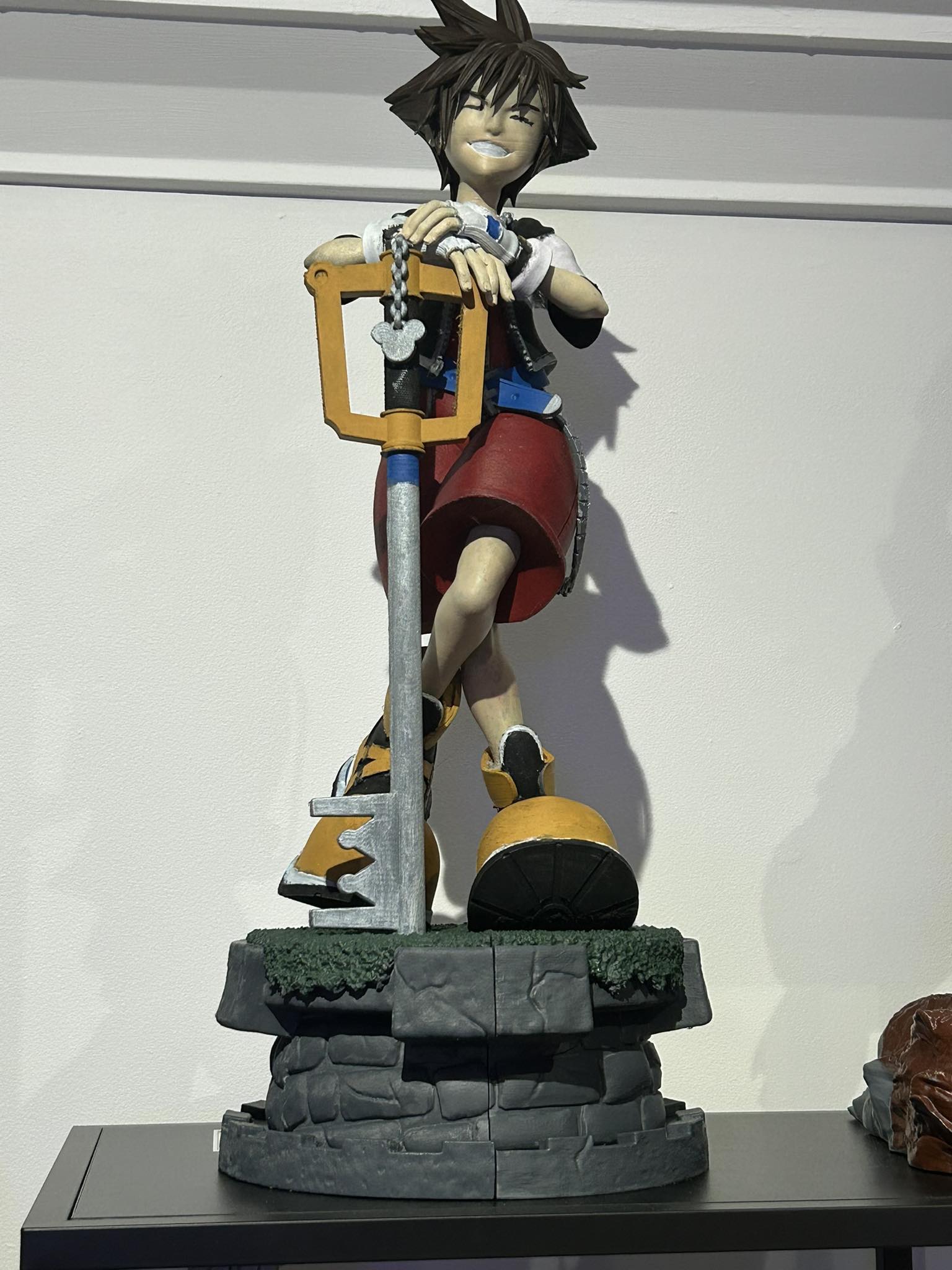 Just finished 3-D printing my sora statue