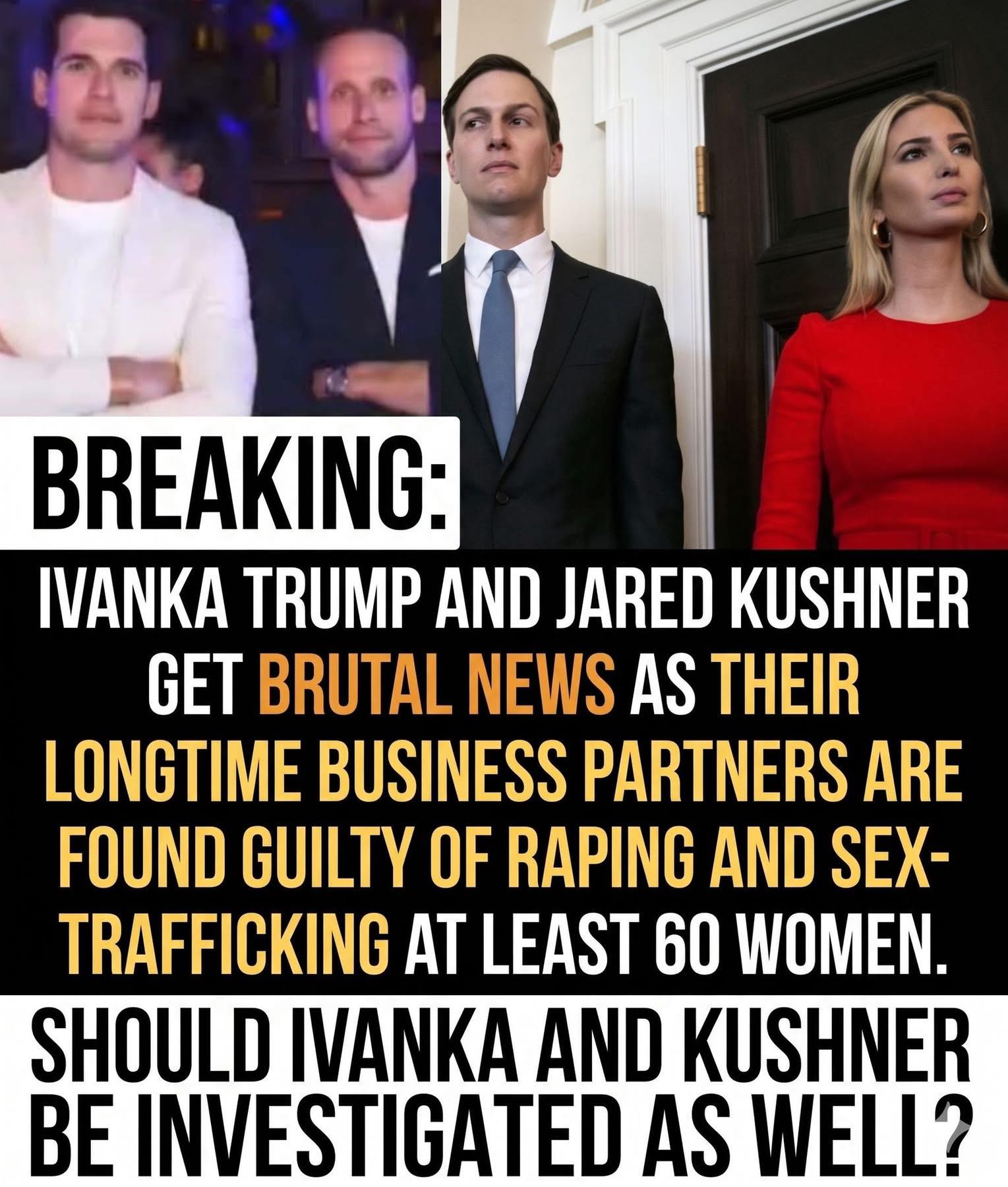 BREAKING IVANKA TRUMP AND JARED KUSHNER GET BRUTAL NEWS AS THEIR  