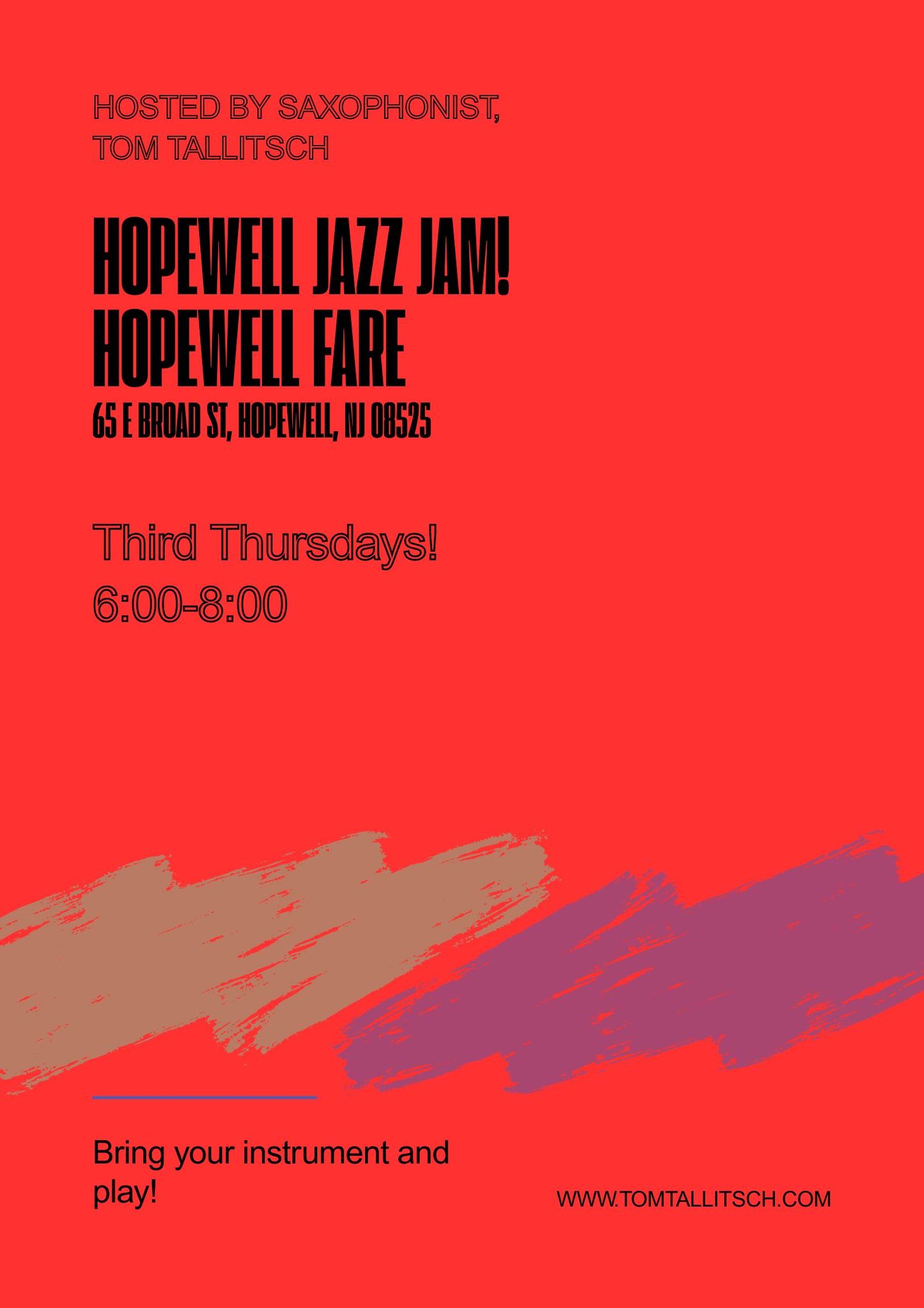 Hopewell jazz jam on November 20