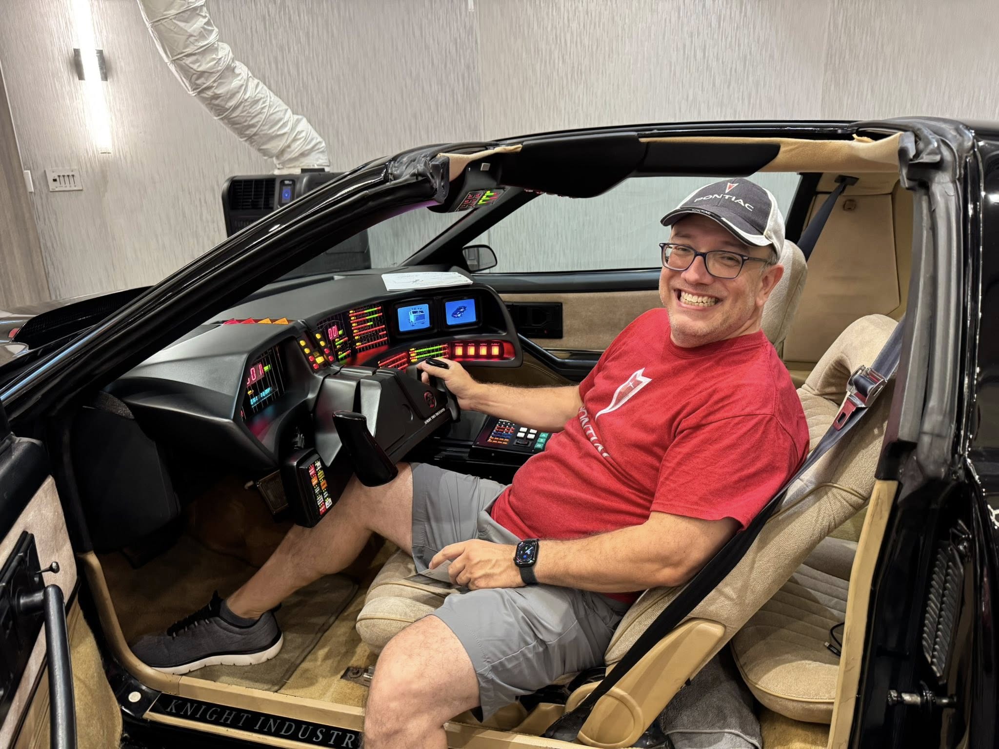 Jim - Richard Piet enjoying the view from KITT's drivers seat! KITT is ...
