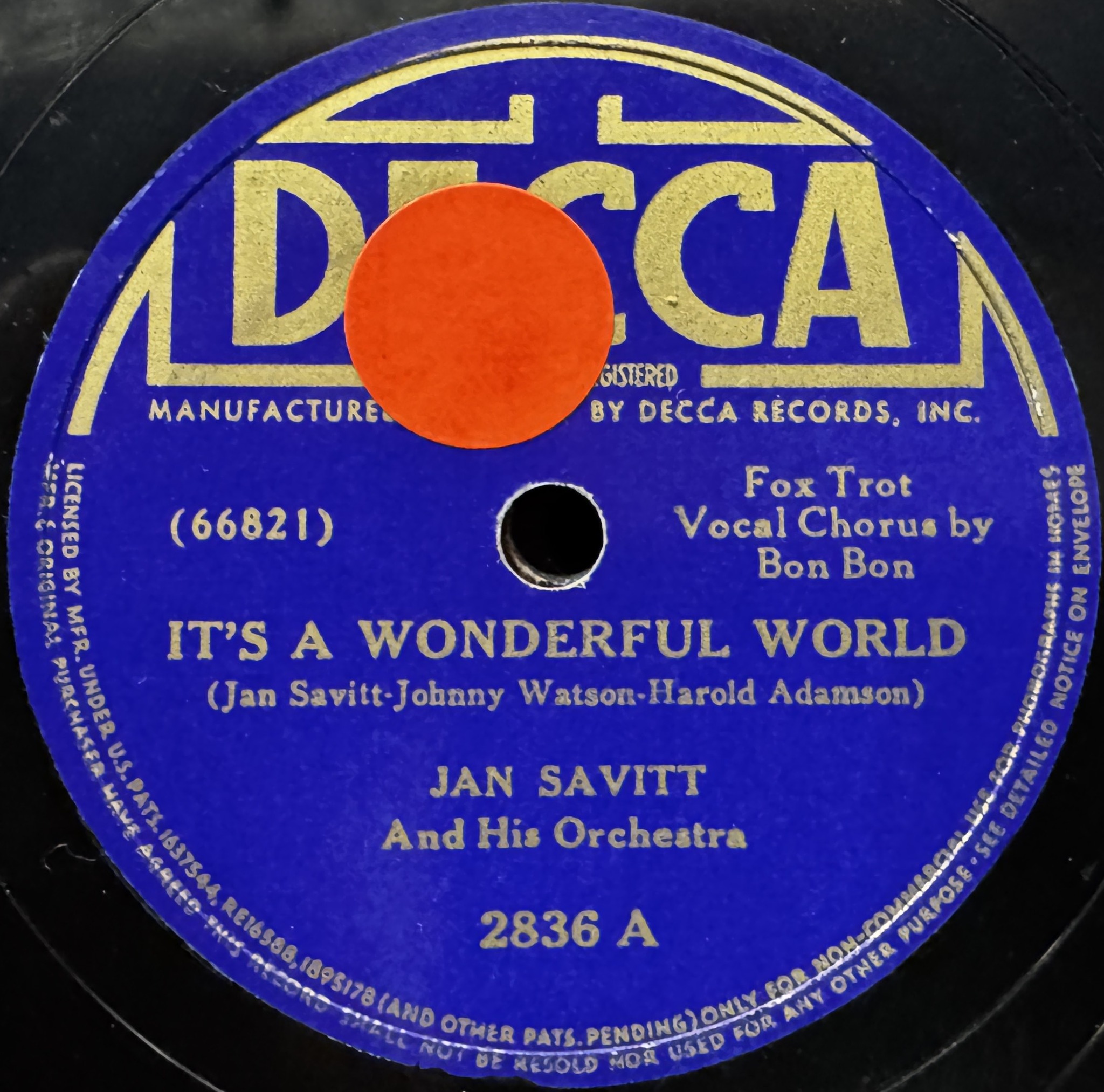 Jan Savitt Orchestra 1939 Decca Recordings