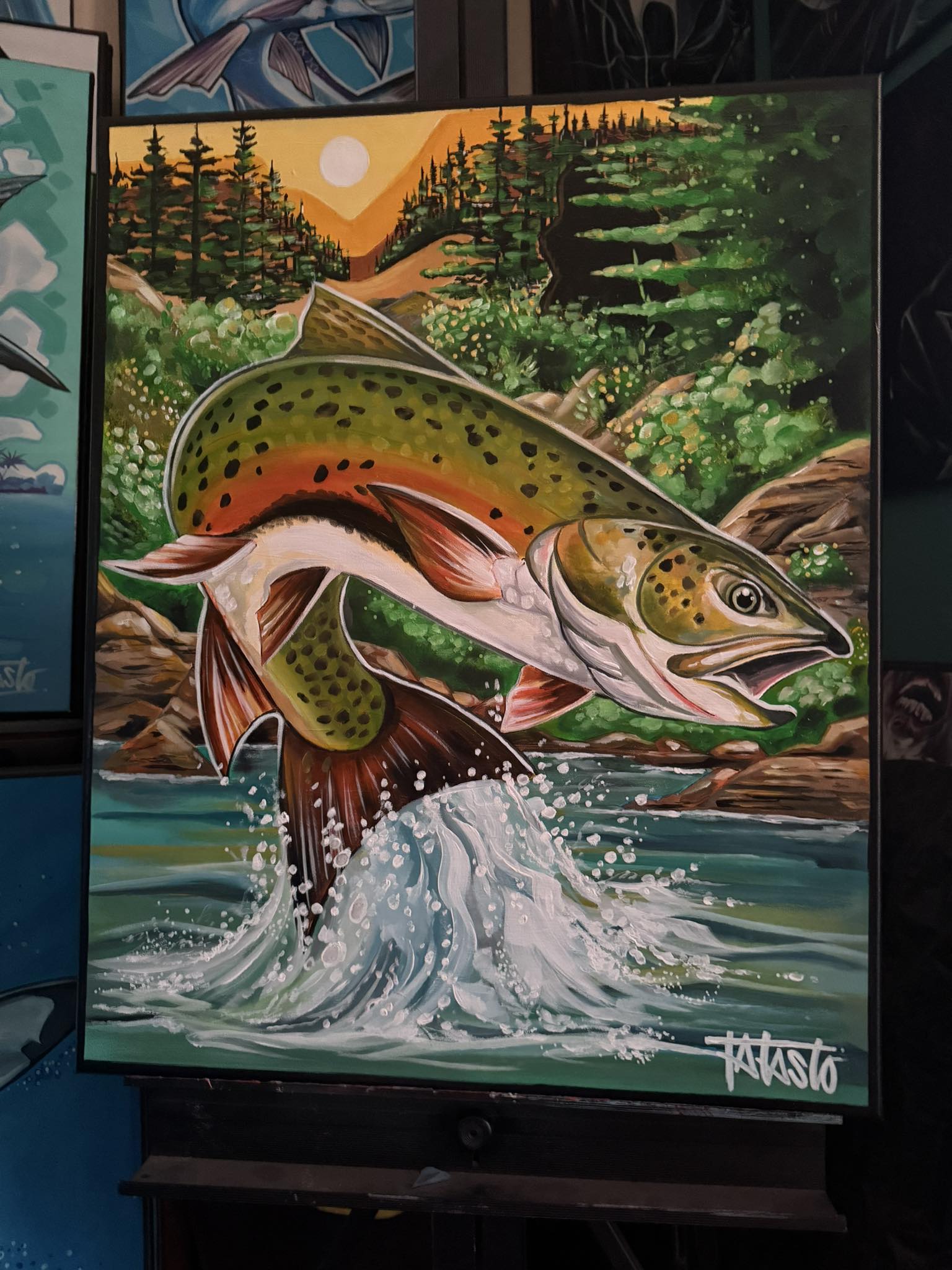 Tampa Bay Art | Just completed this Brook Trout piece | Facebook