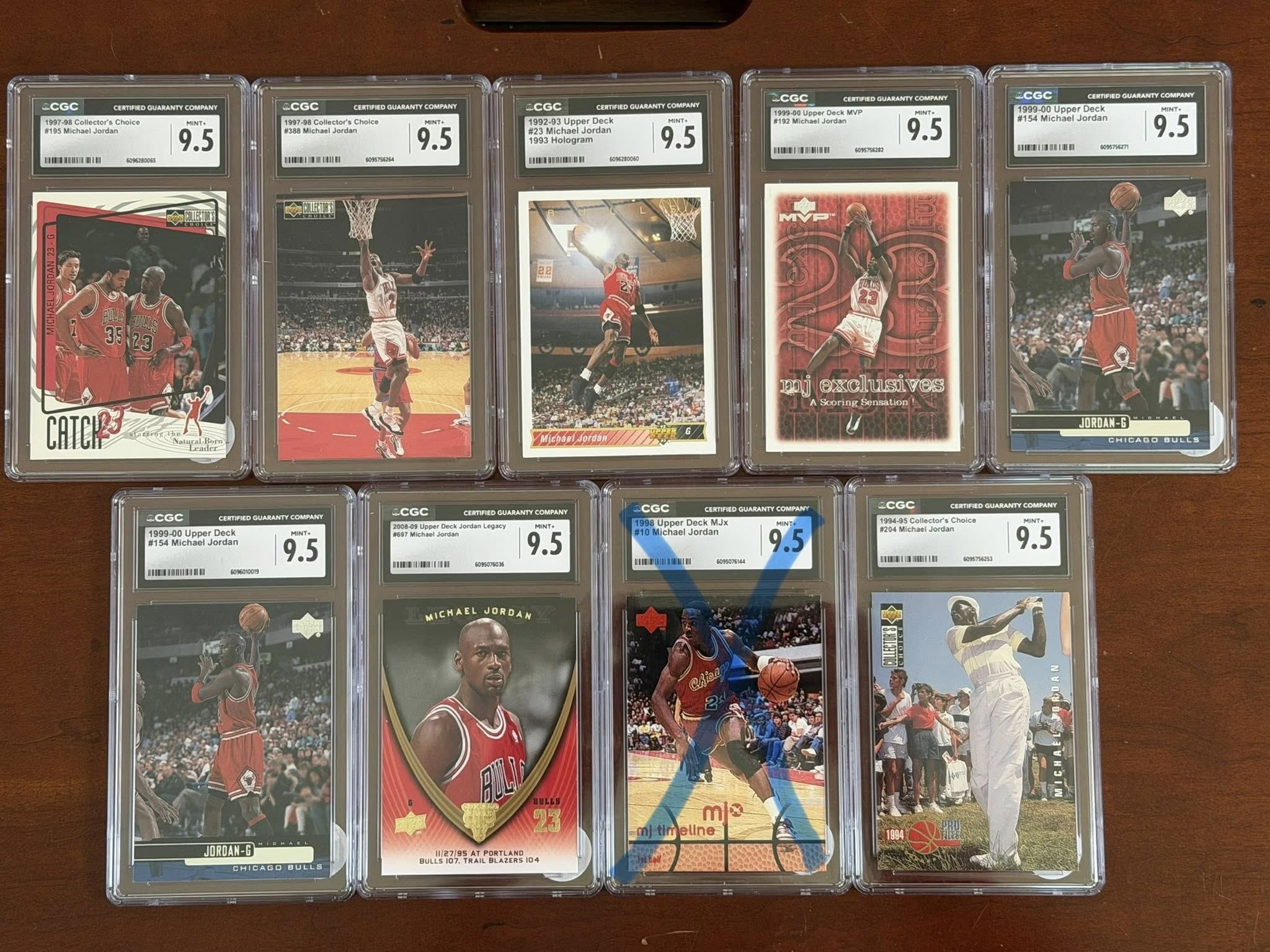 What is the value of my graded Michael Jordan card collection?