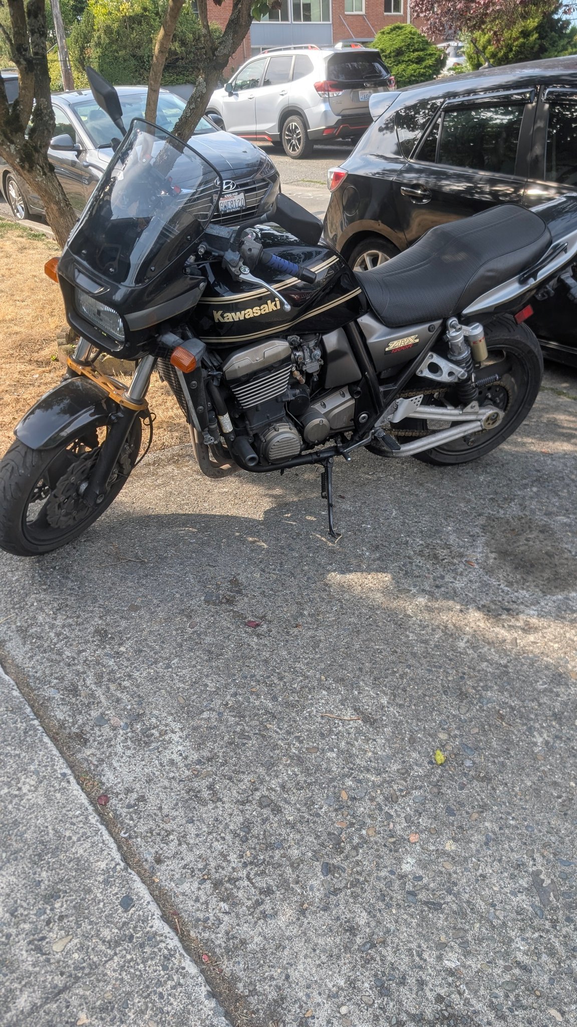 Stolen 2001 Kawasaki ZRX 1200R motorcycle found in North Fremont
