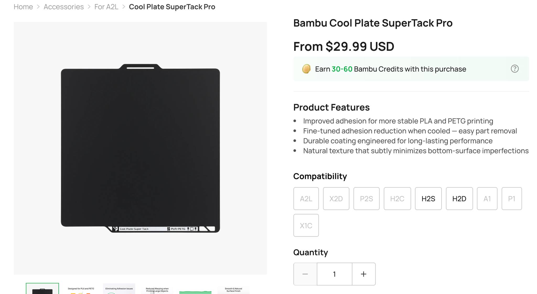 Where to buy Bambu Cool Plate SuperTack Pro for H2C?