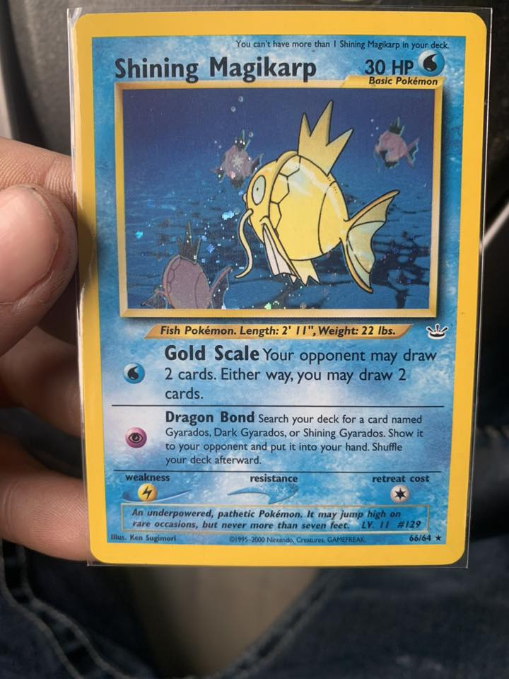 shiny magikarp pokemon card PSA (EX 5) Shining #66 Celebrate the legacy of your favorite tabletop game with this Shining Magikarp 2001 Pokemon Neo Revelation Holo Rare #66 PSA Authenticated 5 Card pokemon card proxy Shining Magikarp