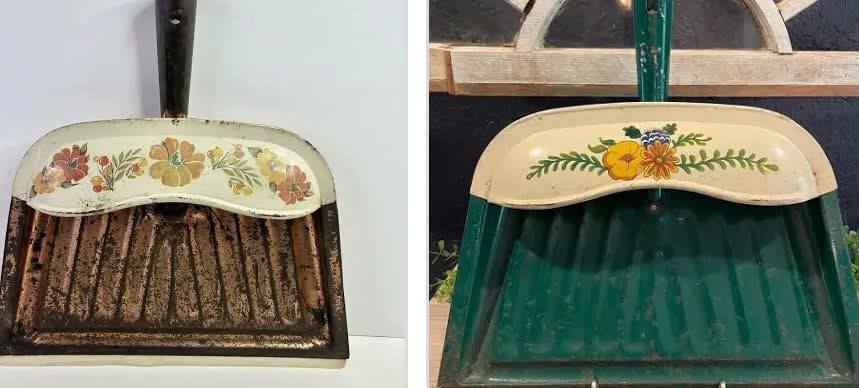 1960s J.V. Reed & Co Metal Dust Pan 💚