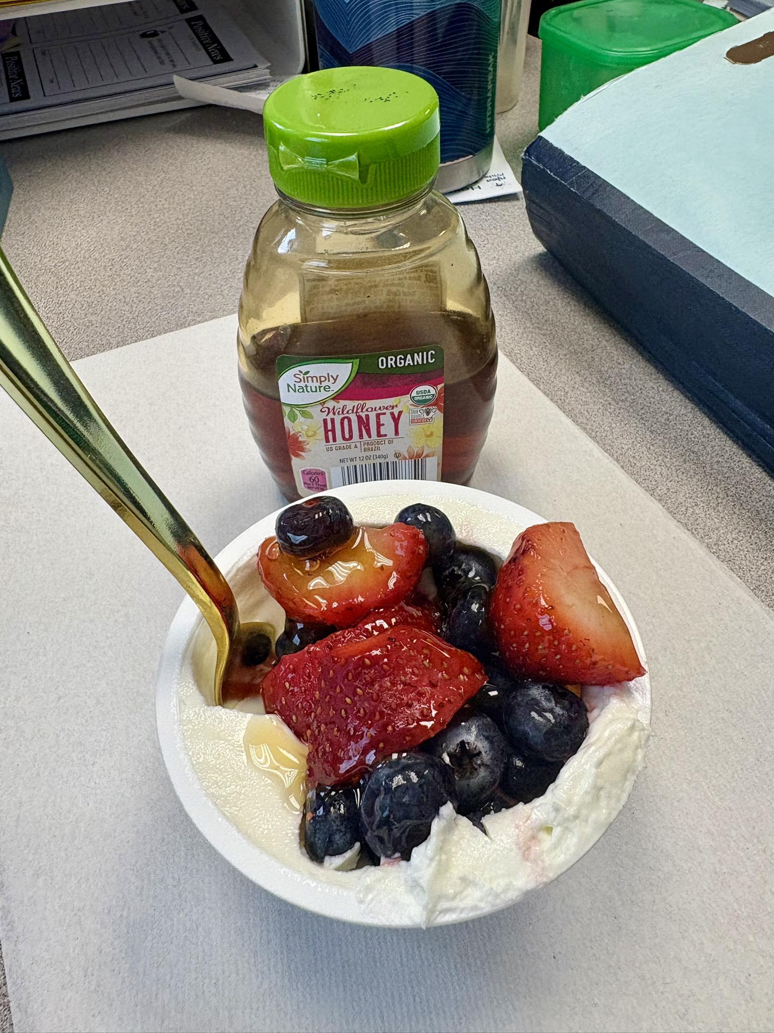 Natural sweetness with Greek yogurt and raw honey