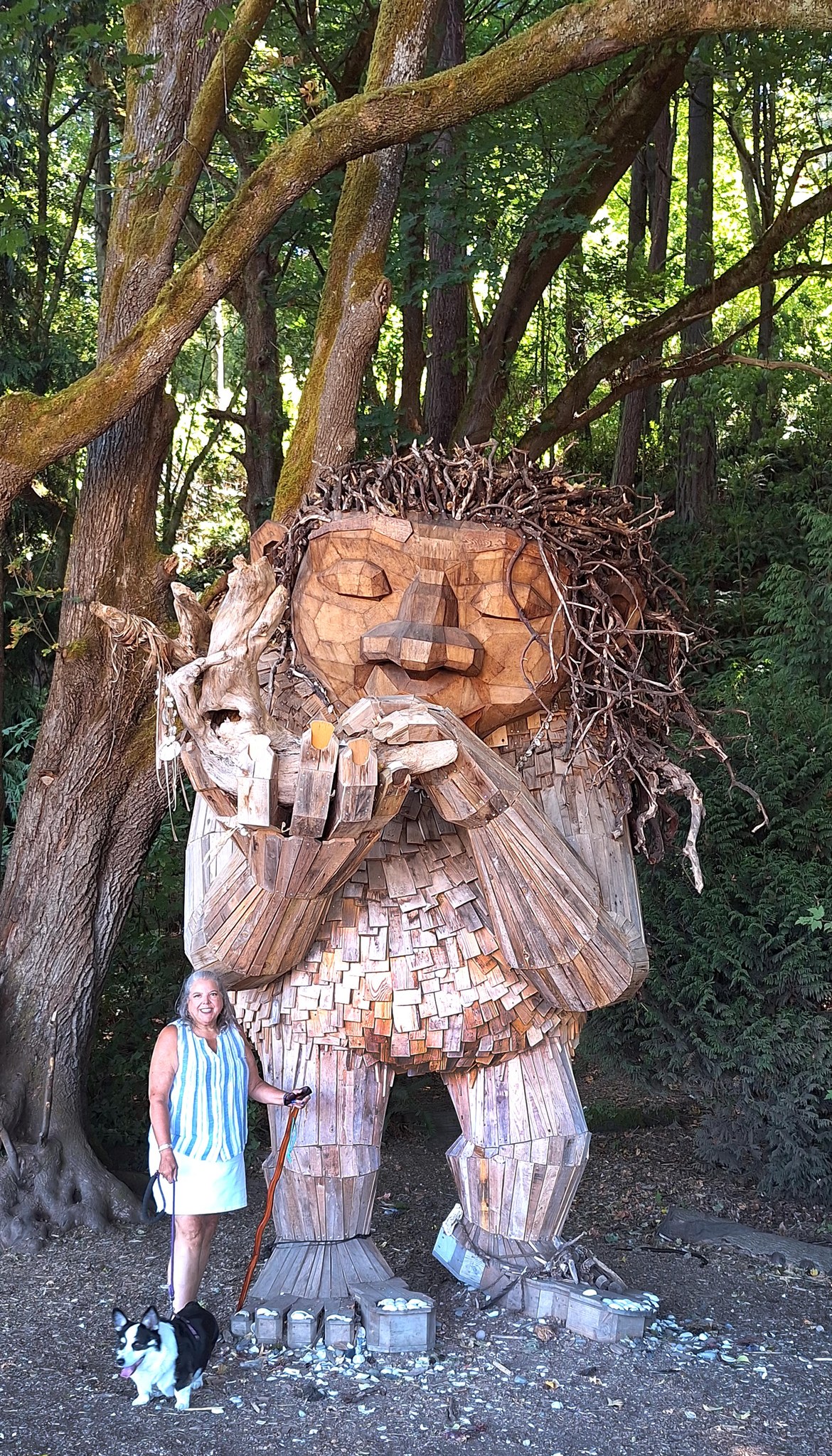Discovering Bruun Idun sculpture at Lincoln Park in West Seattle