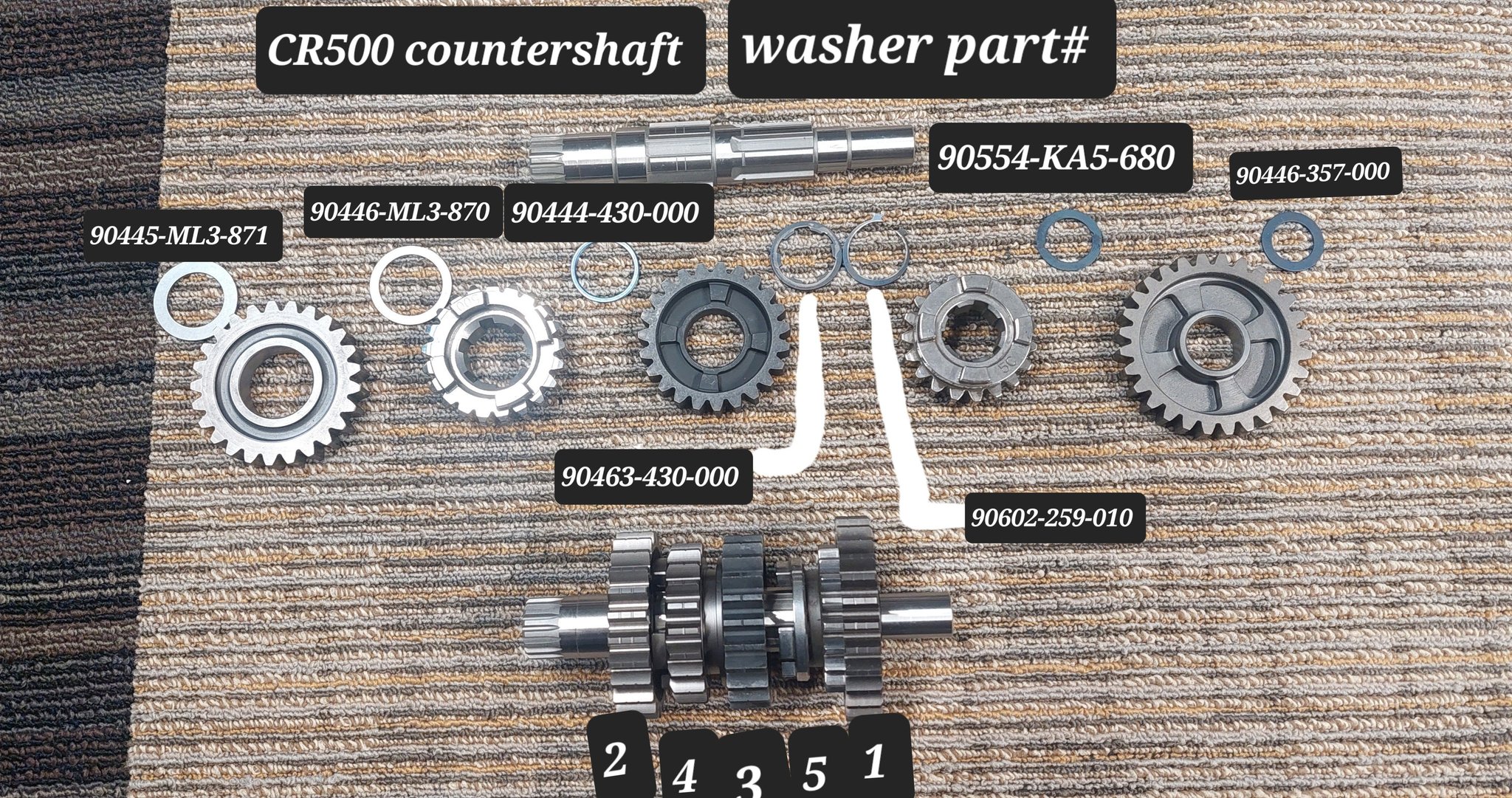 To assemble the highlighted side of the transmission on a 1997