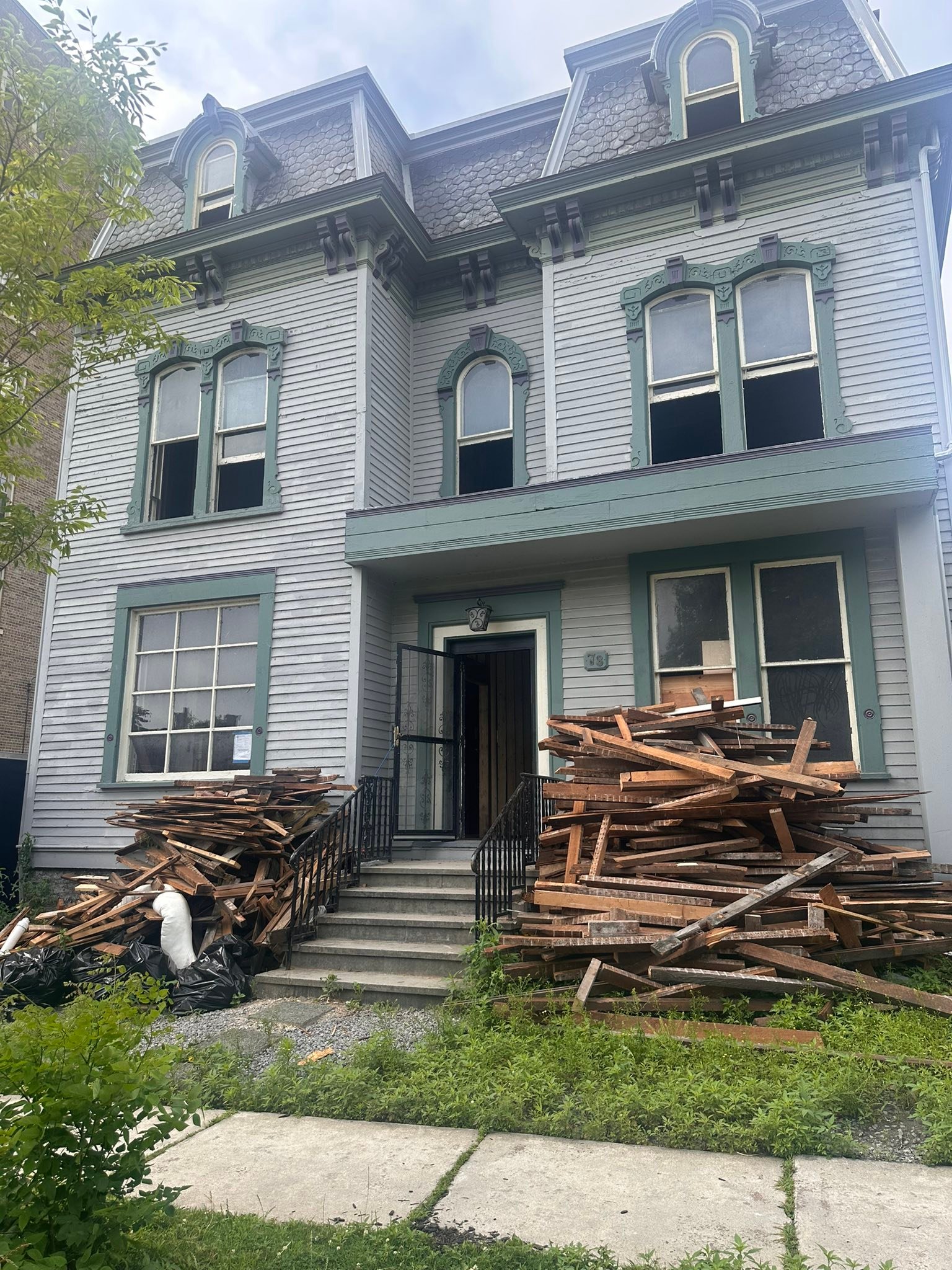 First floor gutted in summer street building