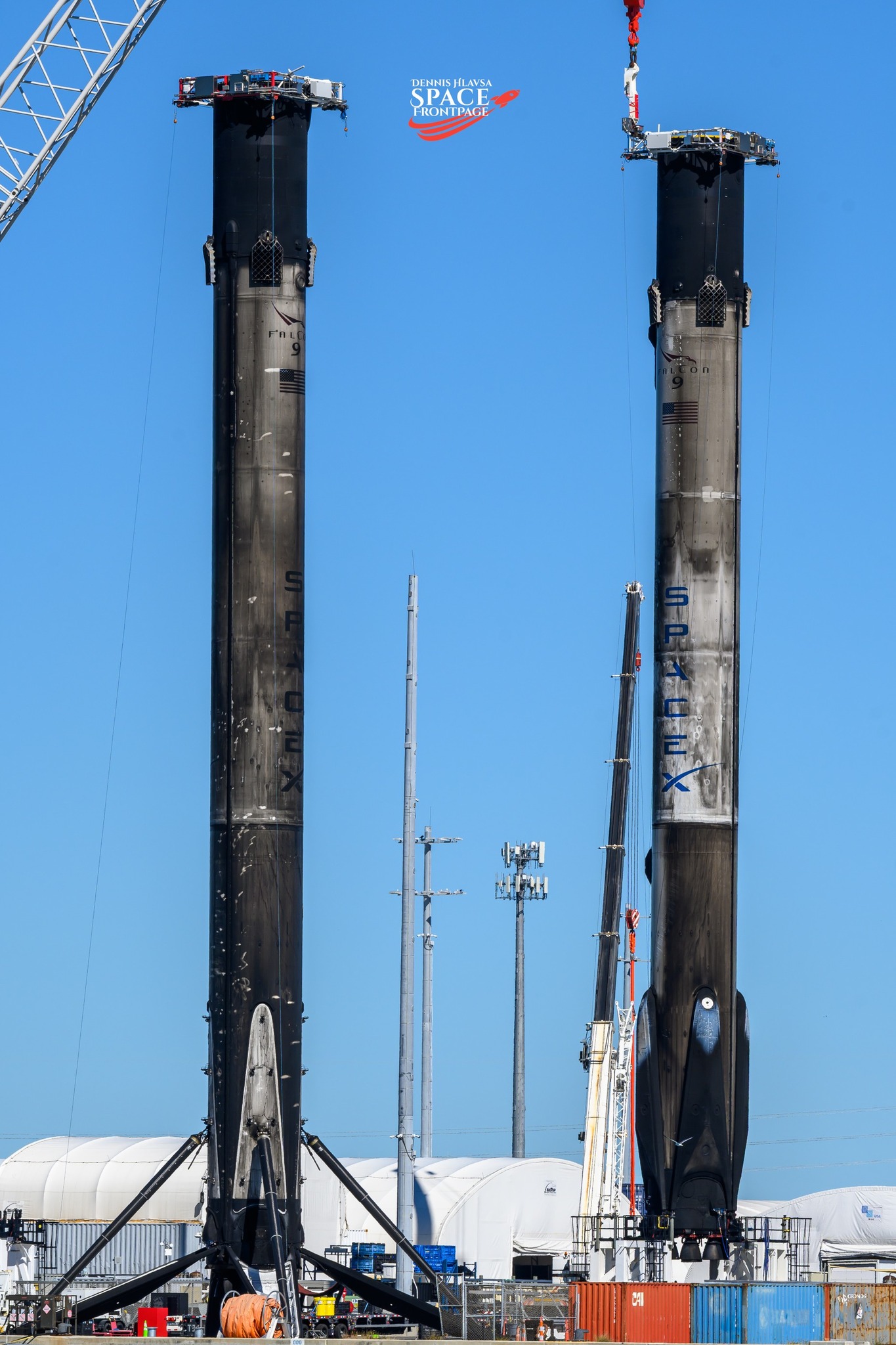 SpaceX boosters B1069 and B1094 in Port Canaveral | Cape Canaveral, FL