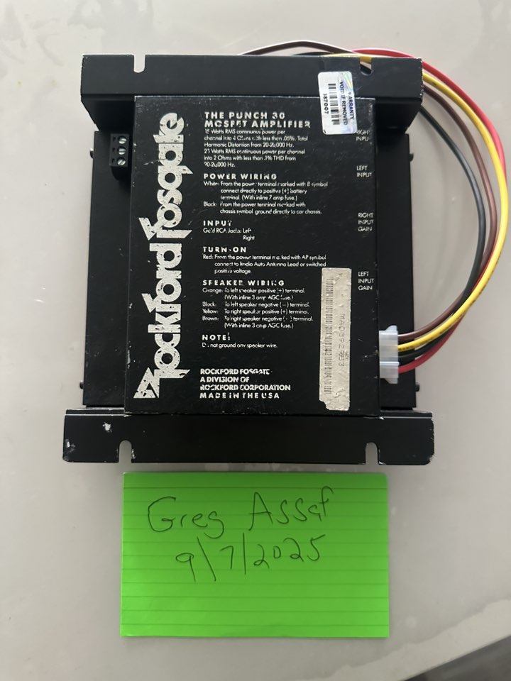Rockford Fosgate Punch 360.6 amplifier for sale