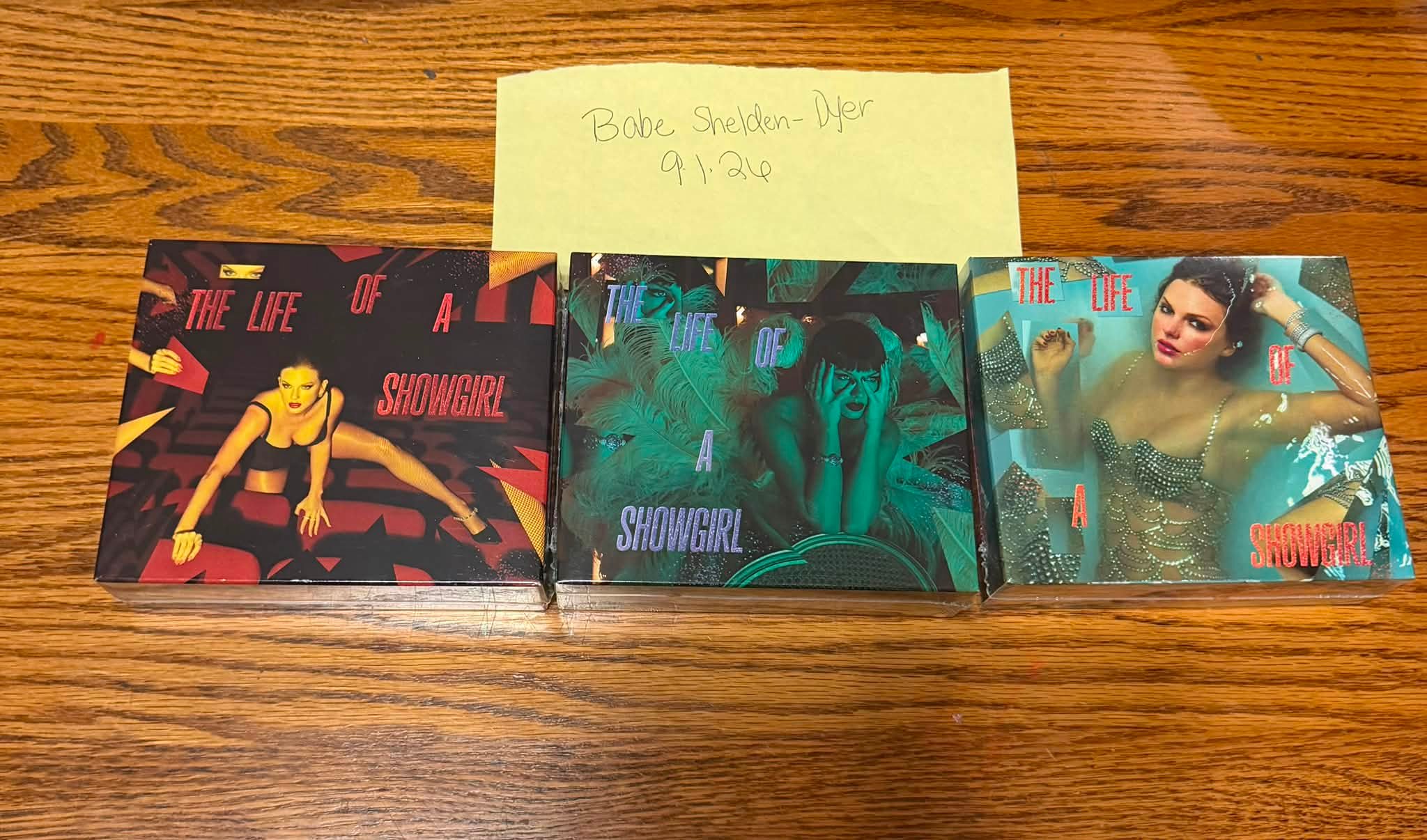 What's a fair trade for signed Life of a Showgirl copies and vinyl?
