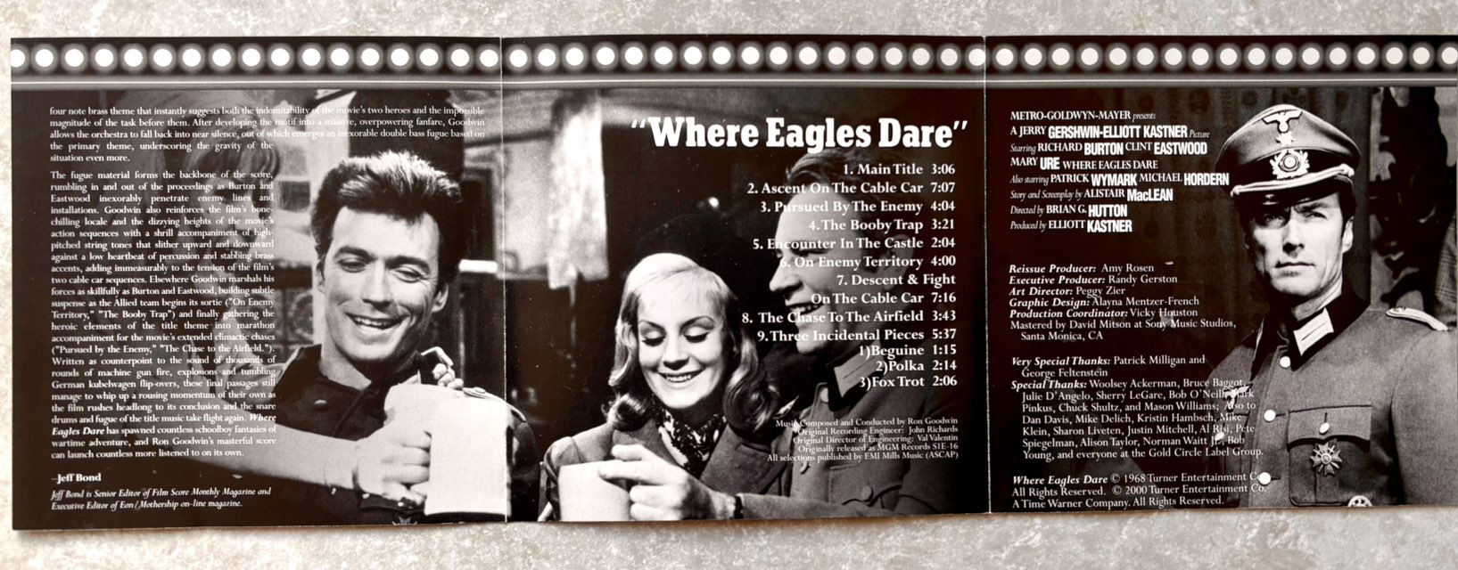 Where Eagles Dare soundtrack CD with Ron Goodwin's score