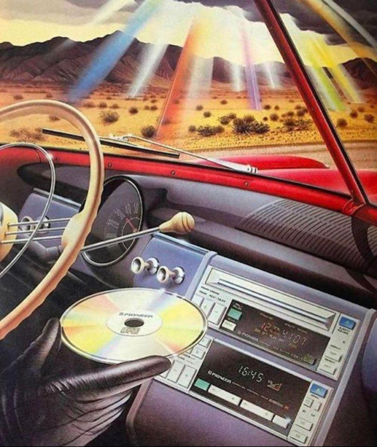 カーズ　CD Player 本体 First car CD player in the world. Pioneer CDX-1 from 1984