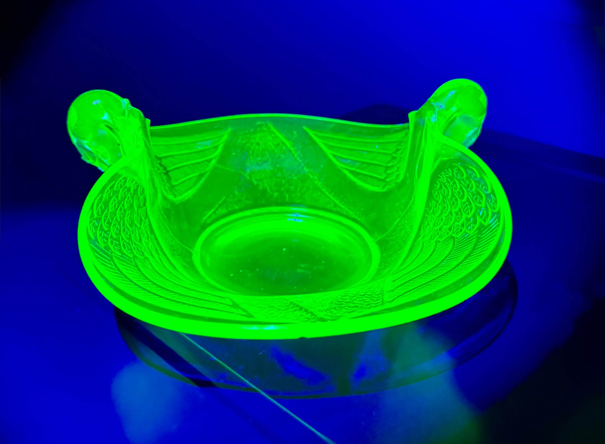 Swan glass I think maybe a candy dish?