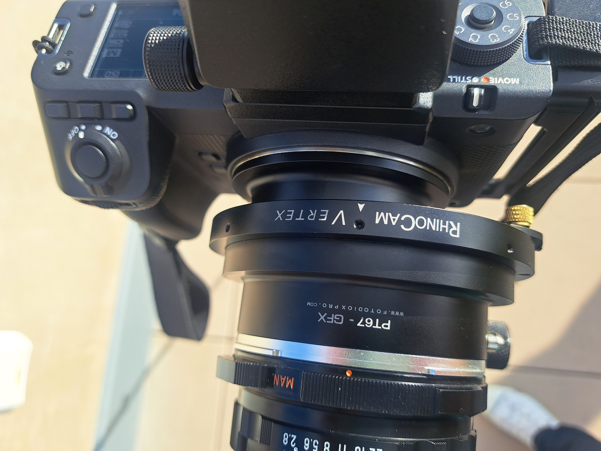Pentax 67 to gfx adapter for large images