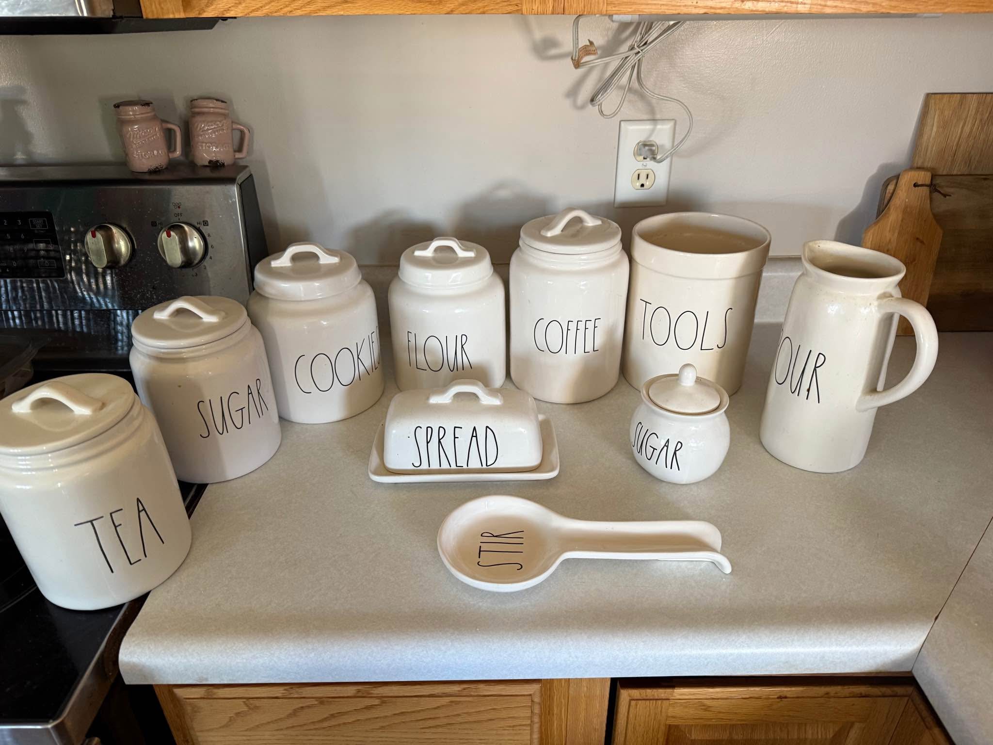Rae Dunn “Stir Crazy” utensil canister