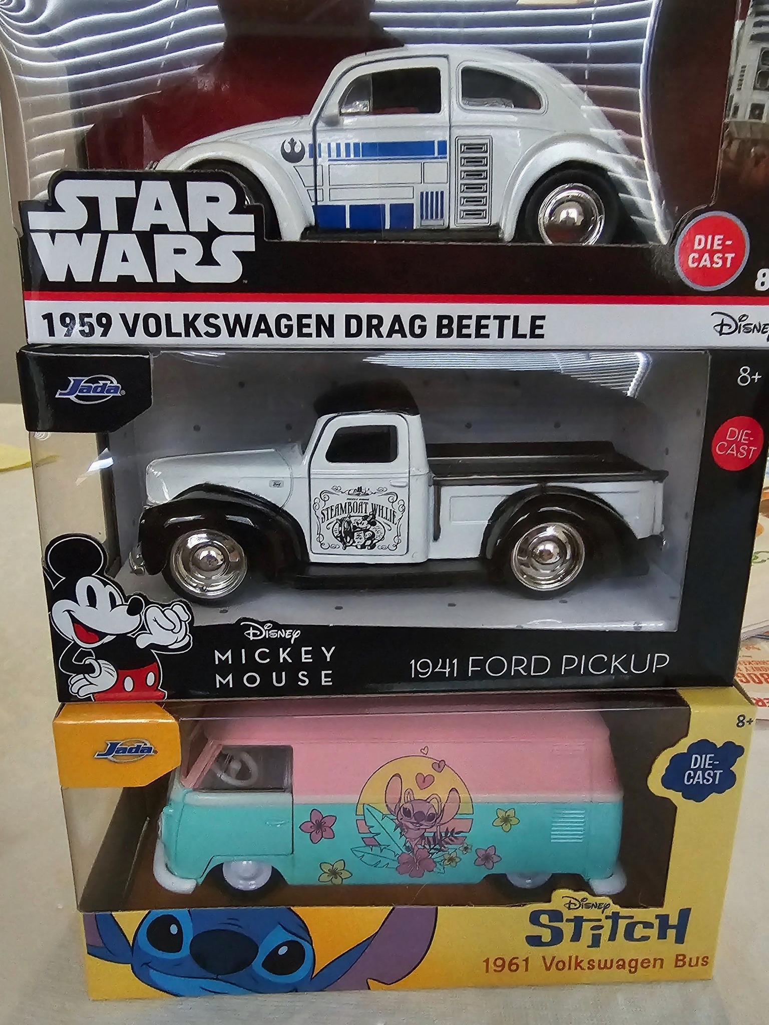 CruizinWagon ミニカー オーストラリア限定バス 小円 STAR WARS 1959 VOLKSWAGEN DRAG BEETLE DIE- CAST 8 경) Disna