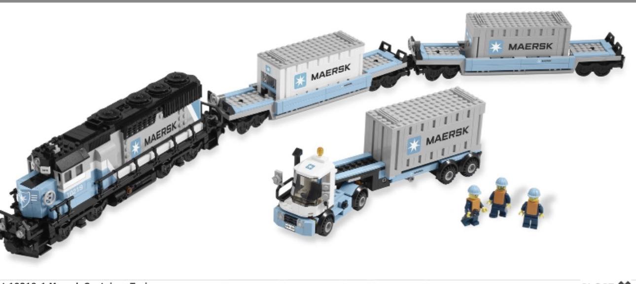 RARE SET WED - 10219 Maersk Train set!!!! SHOP this rare set at