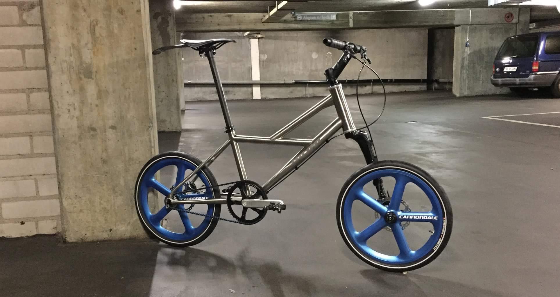 Custom Cannondale Lefty Hooligan minivelo for sale