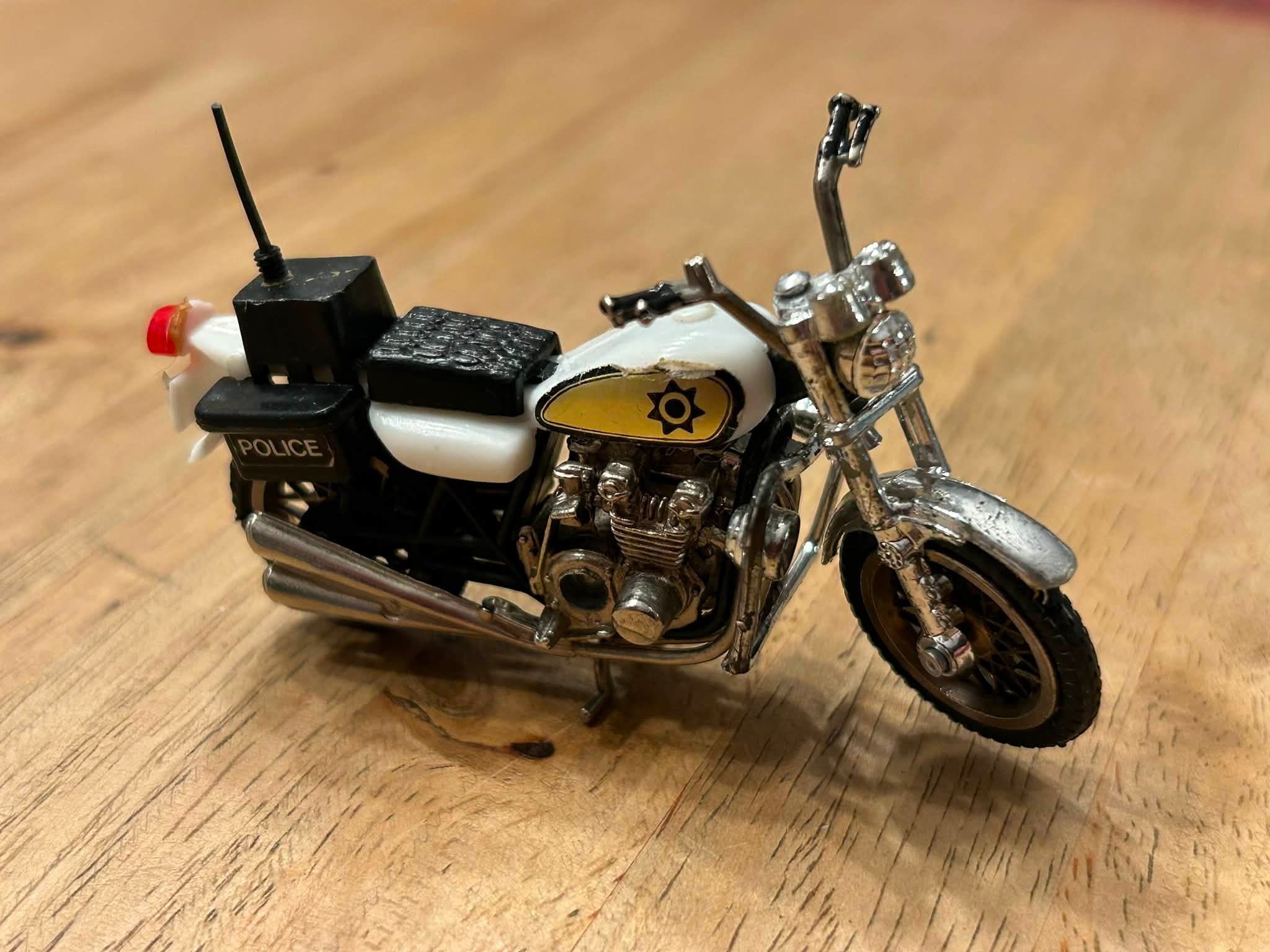 Vintage Zylmex Toys CHP police motorcycle collectible review
