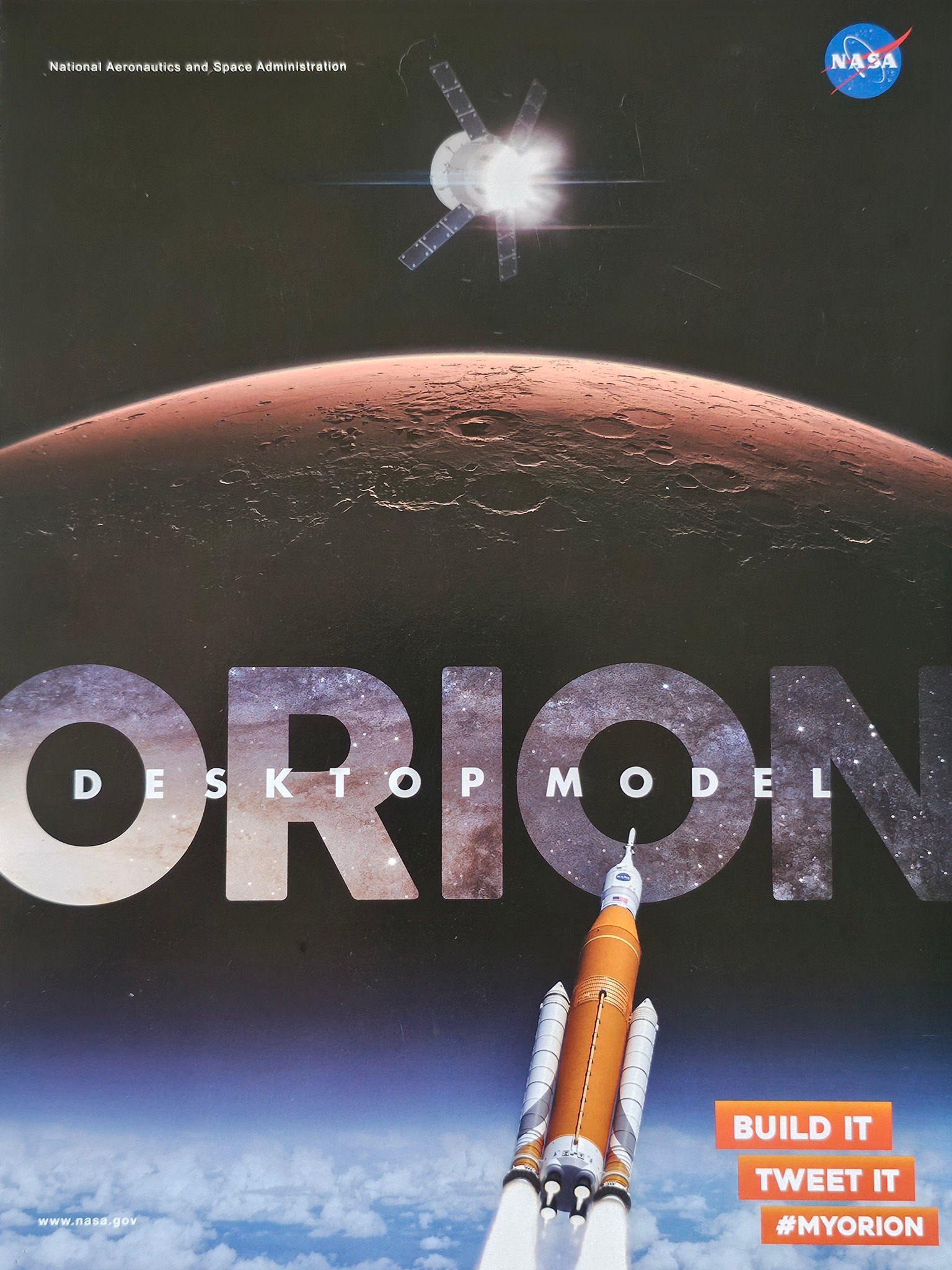 Orion spacecraft.1/48 scale. A model from Space Adventures