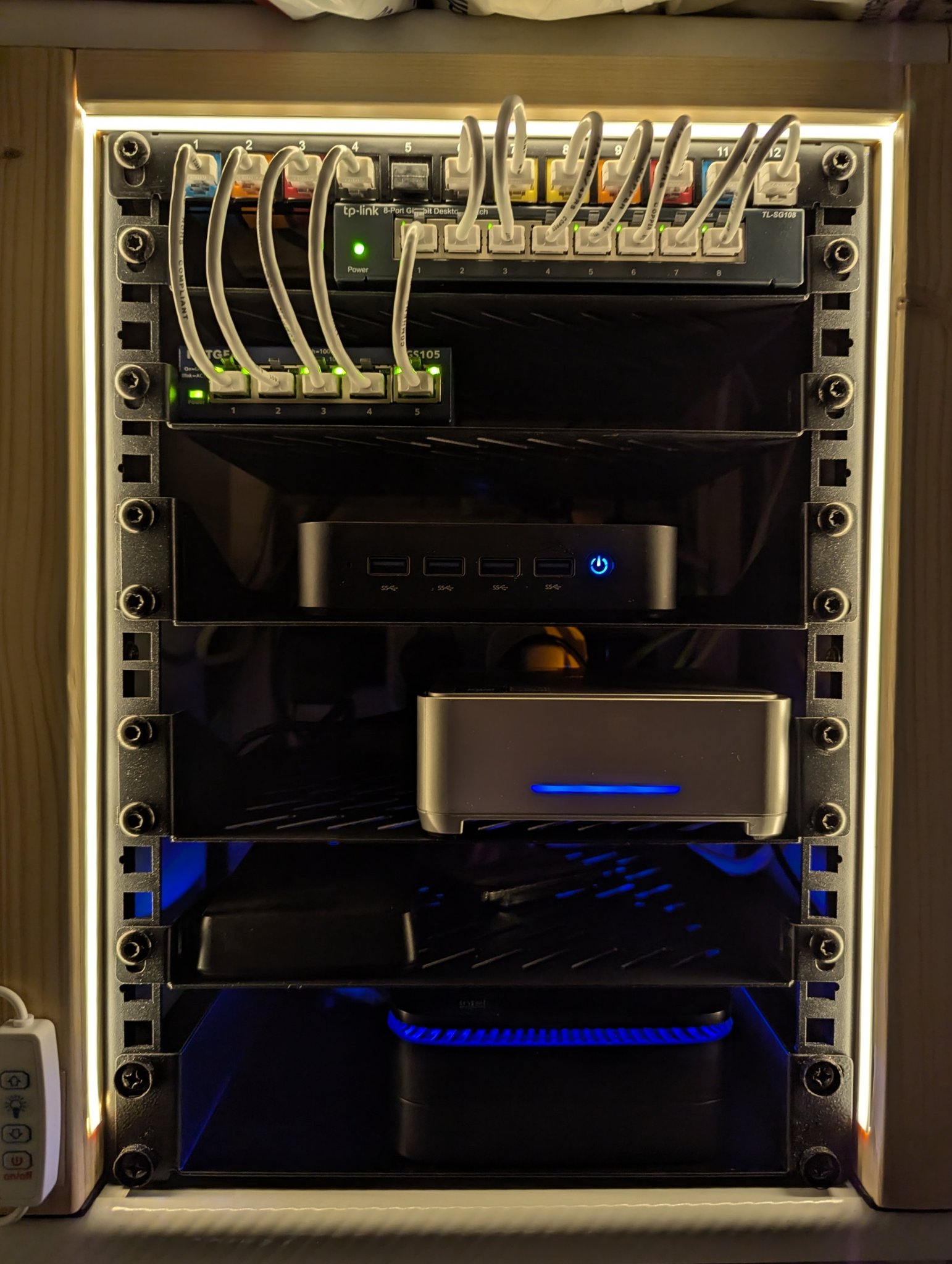 Home Server Setups | Assembled 10-inch wooden mini rack | Facebook