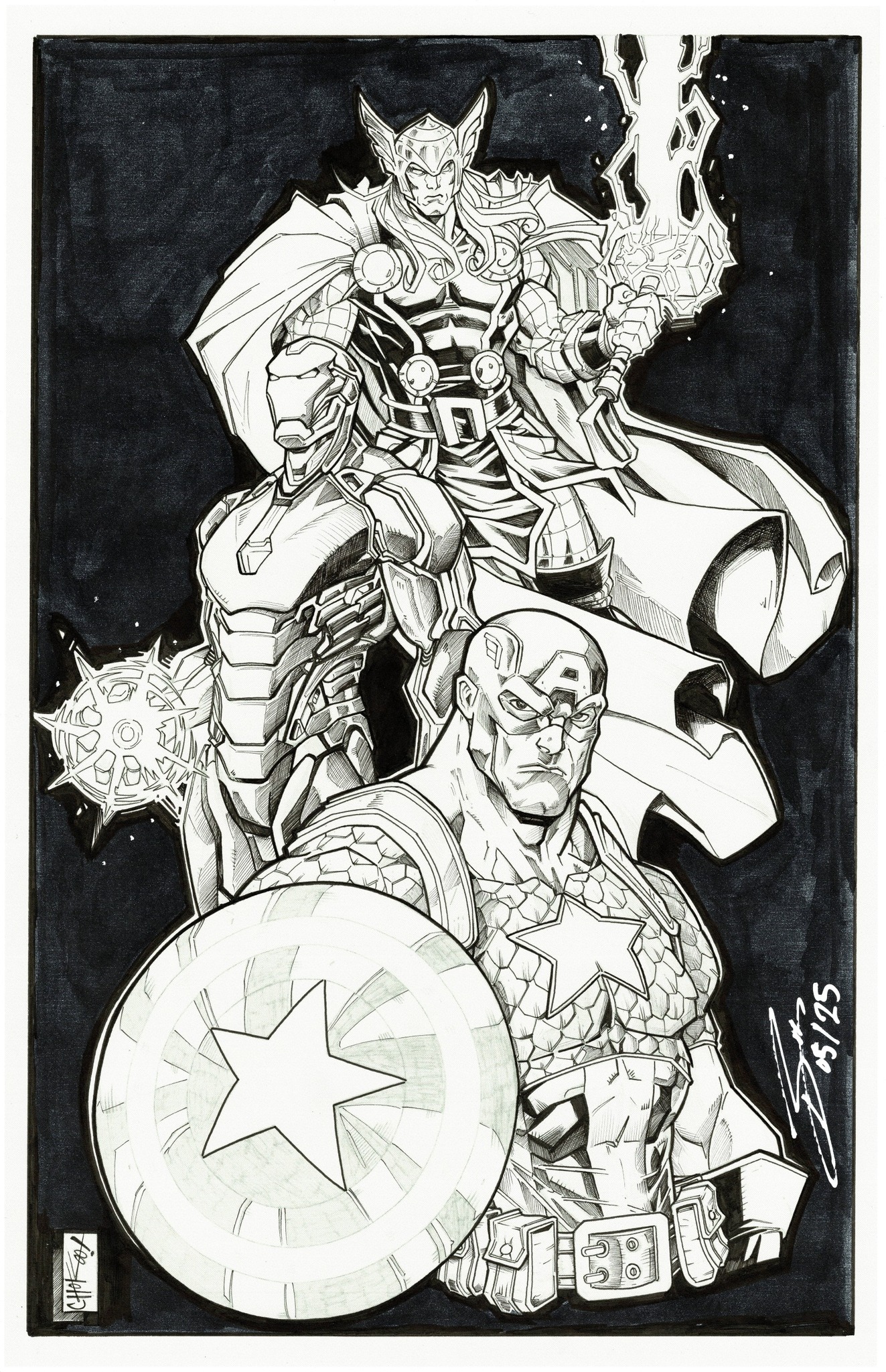 Marvel Trinity Pencils : Chokoo comic artist Inks: Brian D Sprau