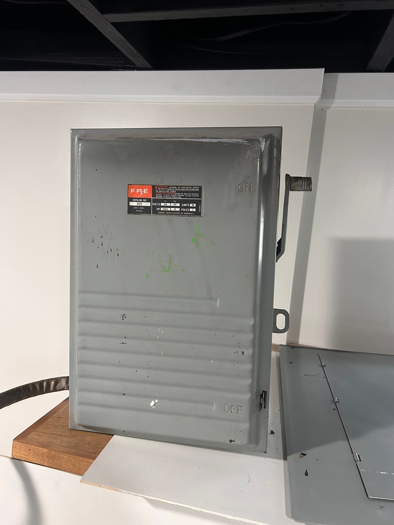 Vintage circuit breaker from 1978