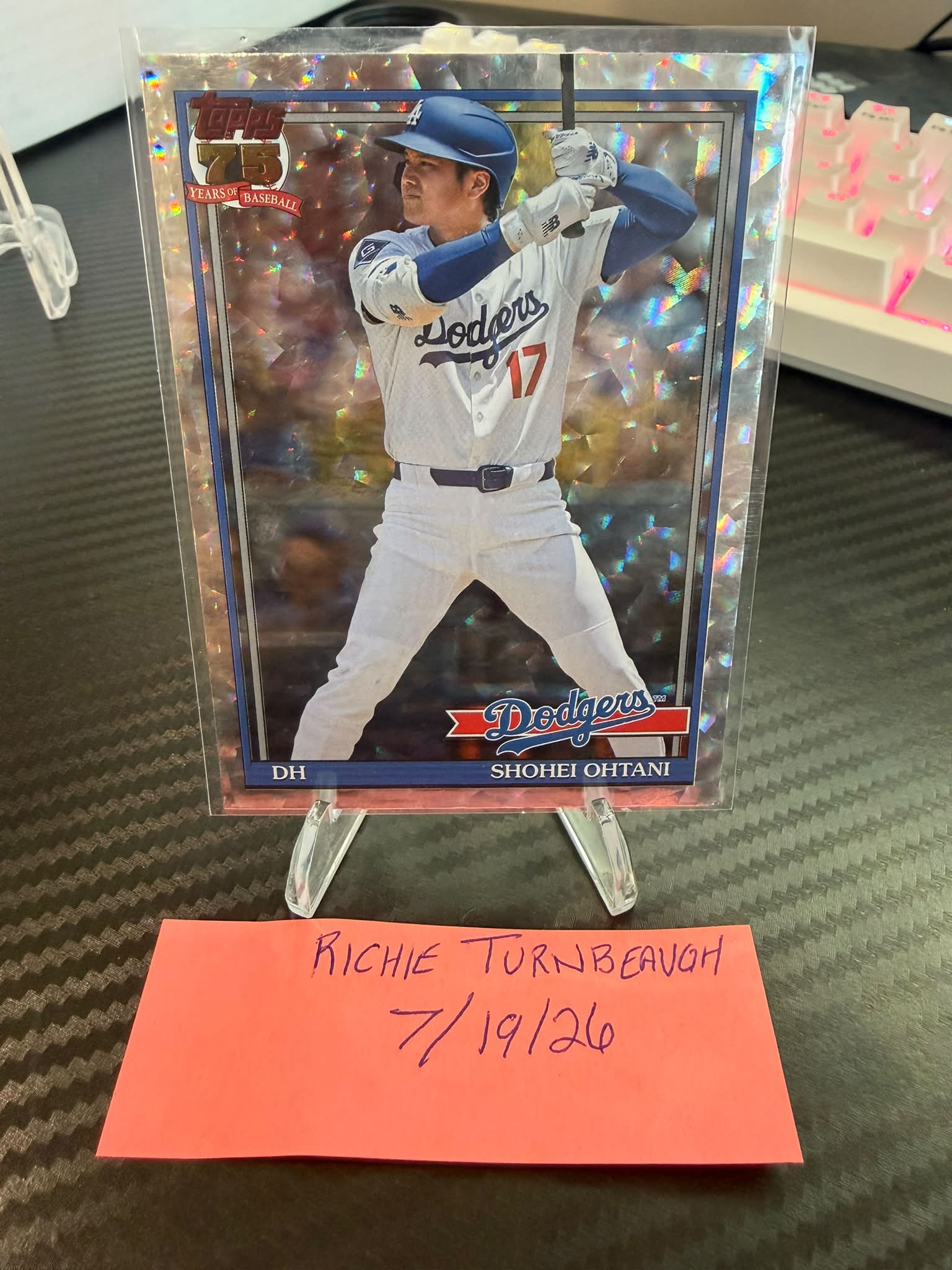 2014 Konami Baseball Heroes Shohei Ohtani 'Monster' card