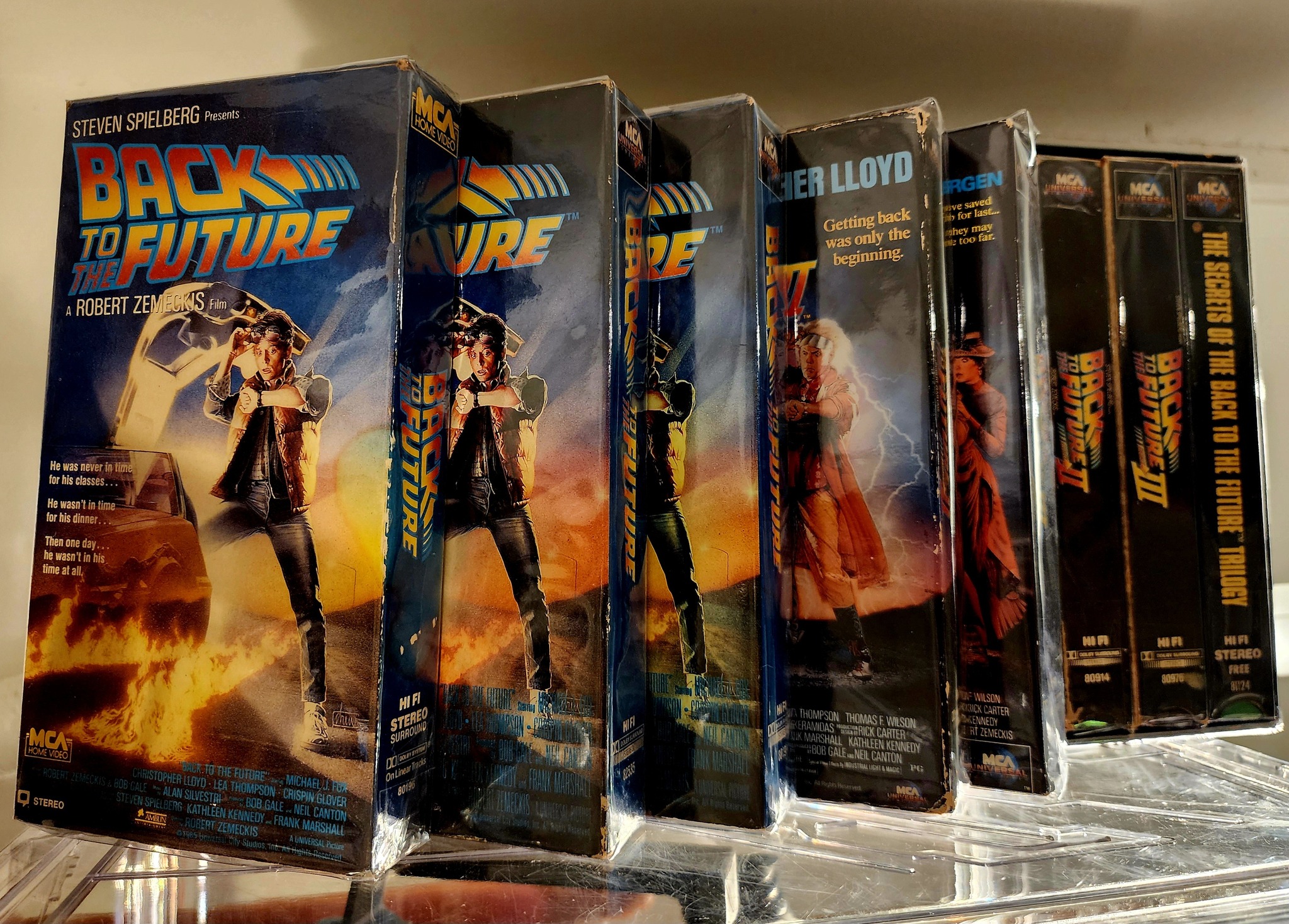 Sharing Back to the Future VHS tapes and CDs