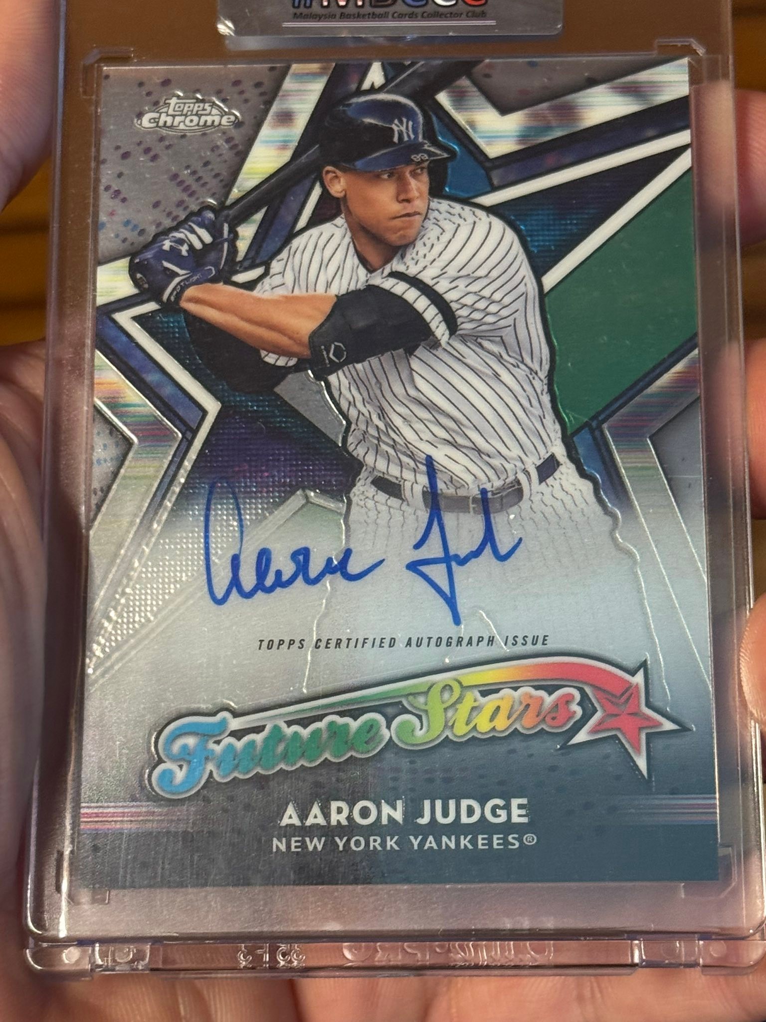 2018 topps chrome autograph card