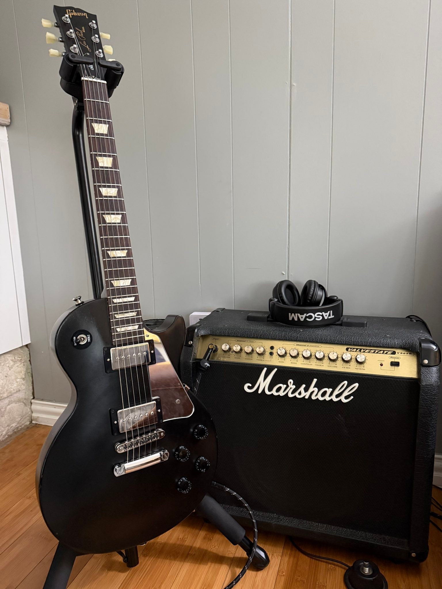 Modified 2010 Les Paul Studio guitar