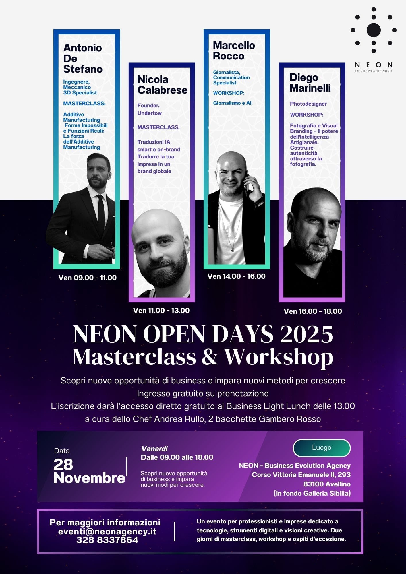 Marcello - 🚀 𝐎𝐏𝐄𝐍 𝐃𝐀𝐘𝐒 𝐍𝐄𝐎𝐍 𝟐𝟎𝟐𝟓 | 𝐅𝐨𝐫𝐦𝐚𝐳𝐢𝐨𝐧𝐞, 𝐍𝐞𝐭𝐰𝐨𝐫𝐤𝐢𝐧𝐠 𝐞 𝐈𝐧𝐧𝐨𝐯𝐚𝐳𝐢𝐨𝐧𝐞 ...