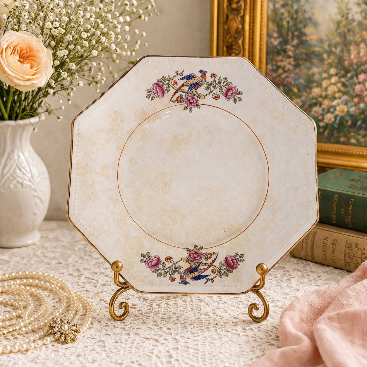 Decorative vintage plate for hanging on the wall